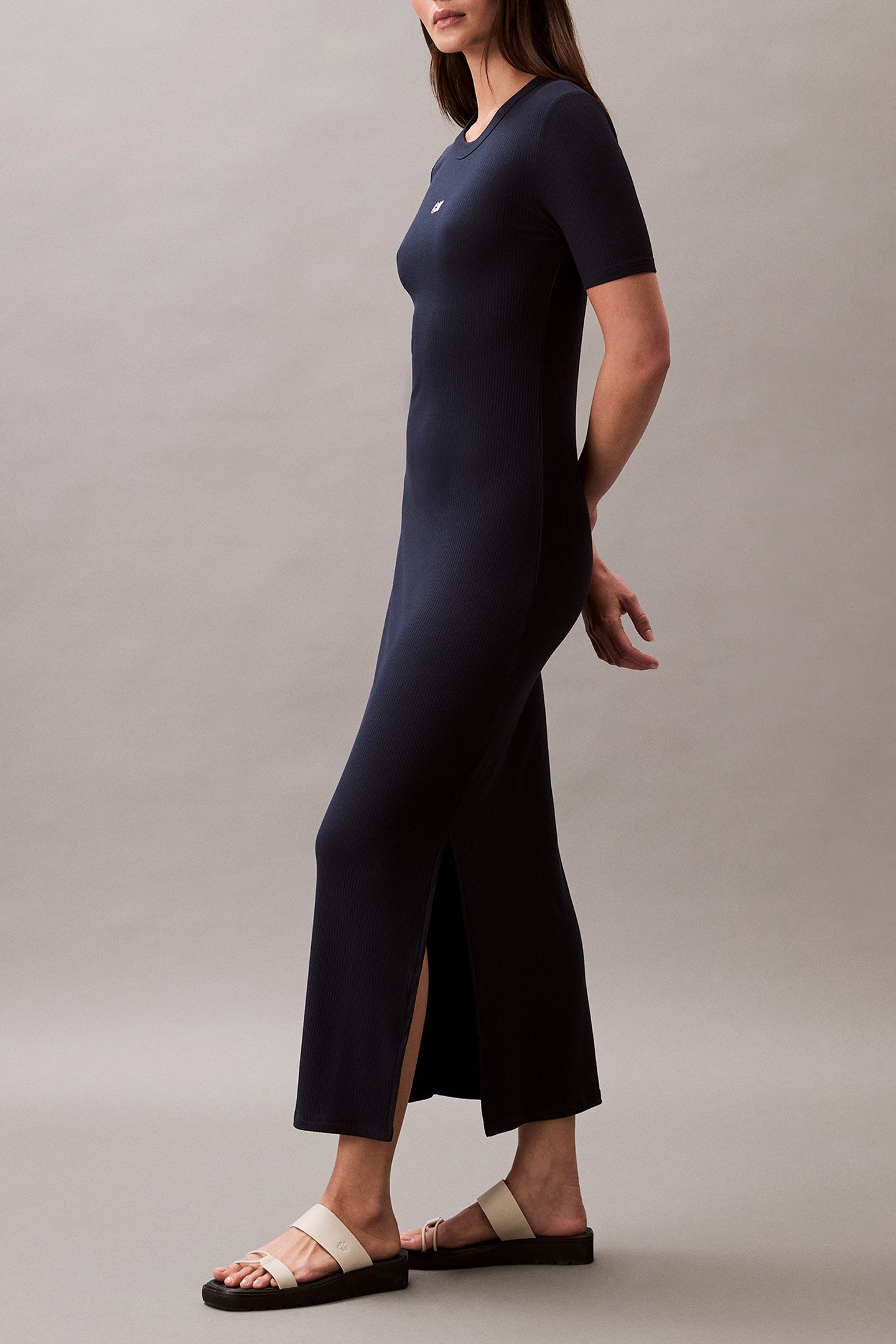 MODAL RIB SS DRESS DARK SAPPHIRE 3