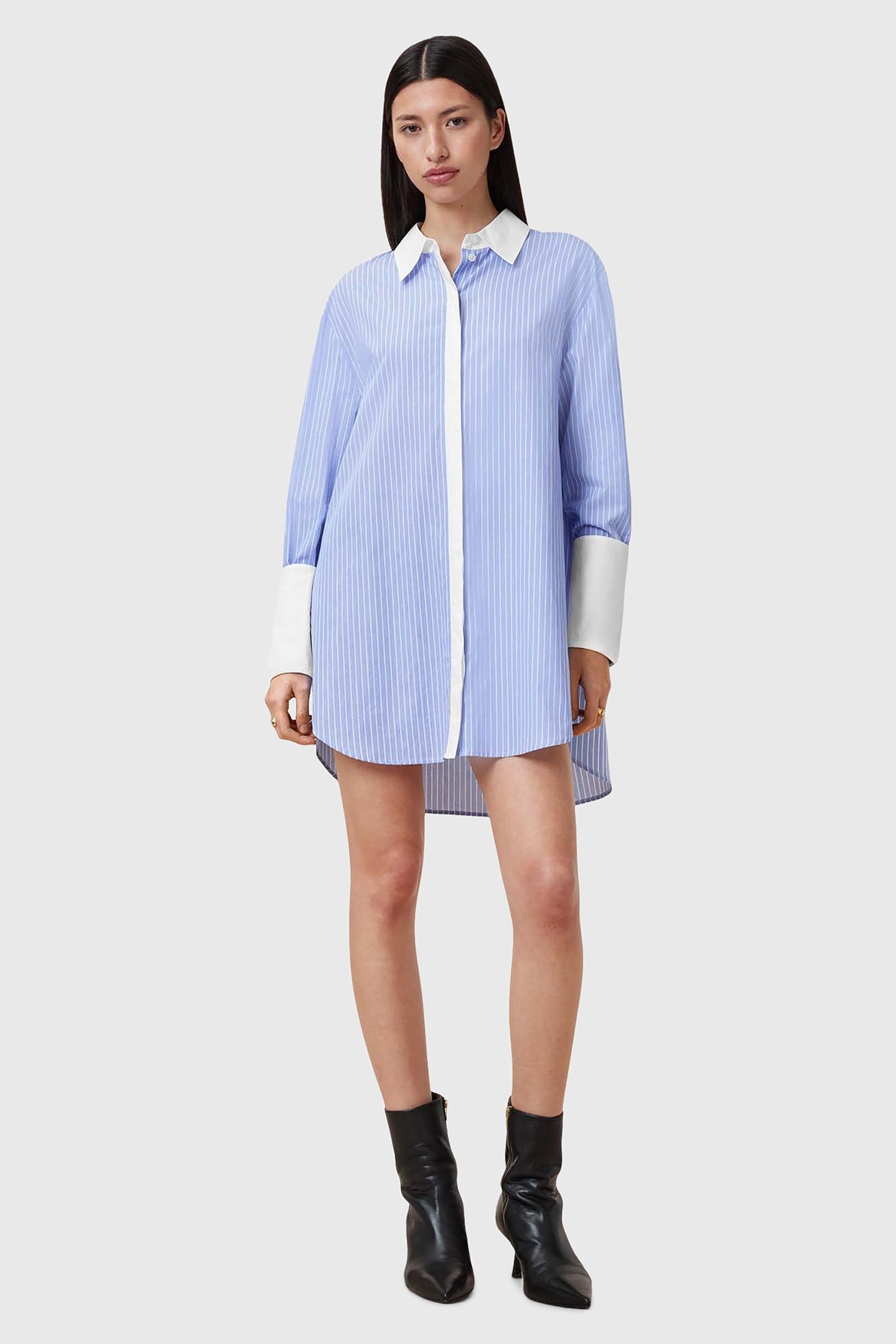 ALBER STRIPE DRESS BLUE/WHITE 3