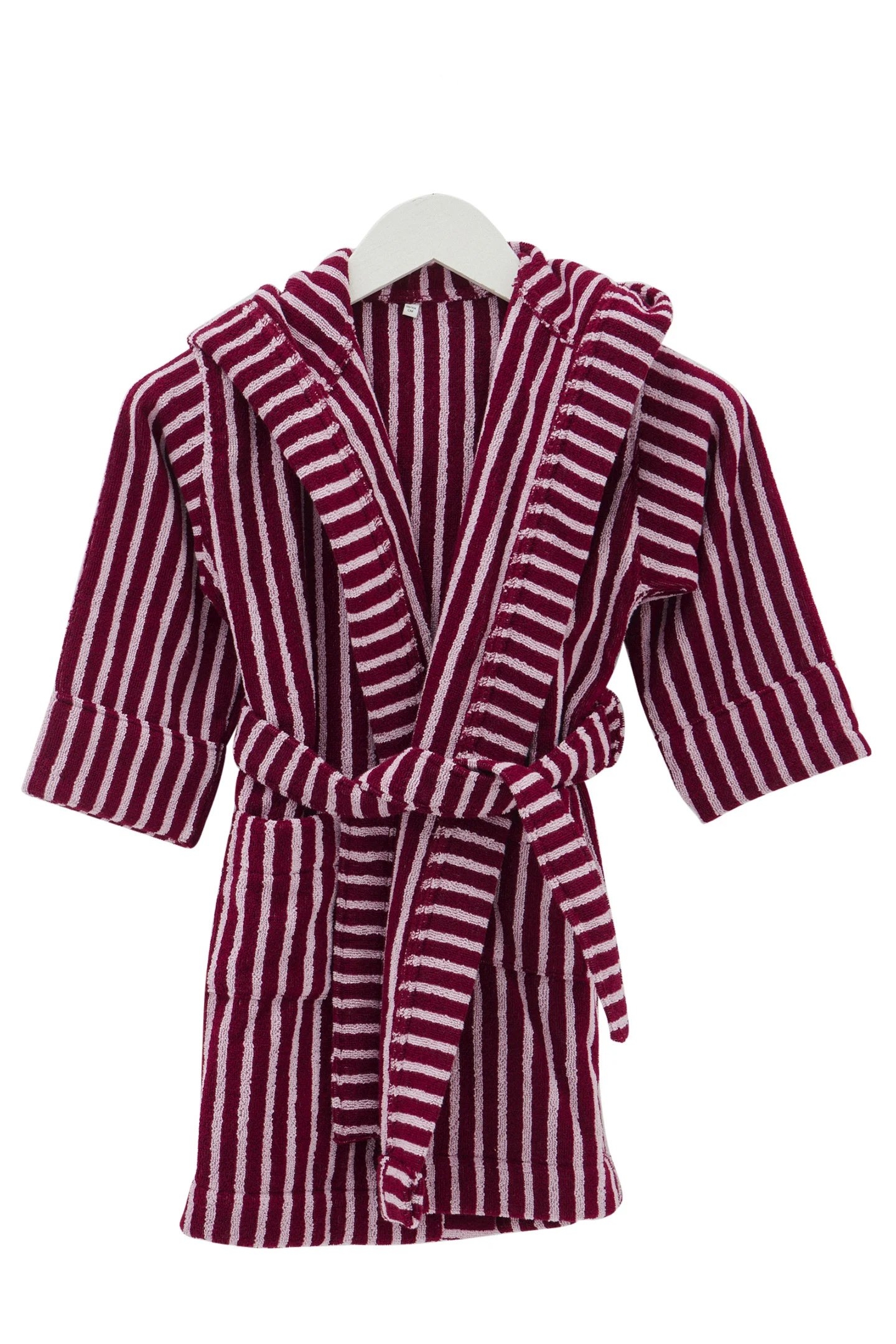UNISEX HOODED BATHROBE RED&ROSE 1
