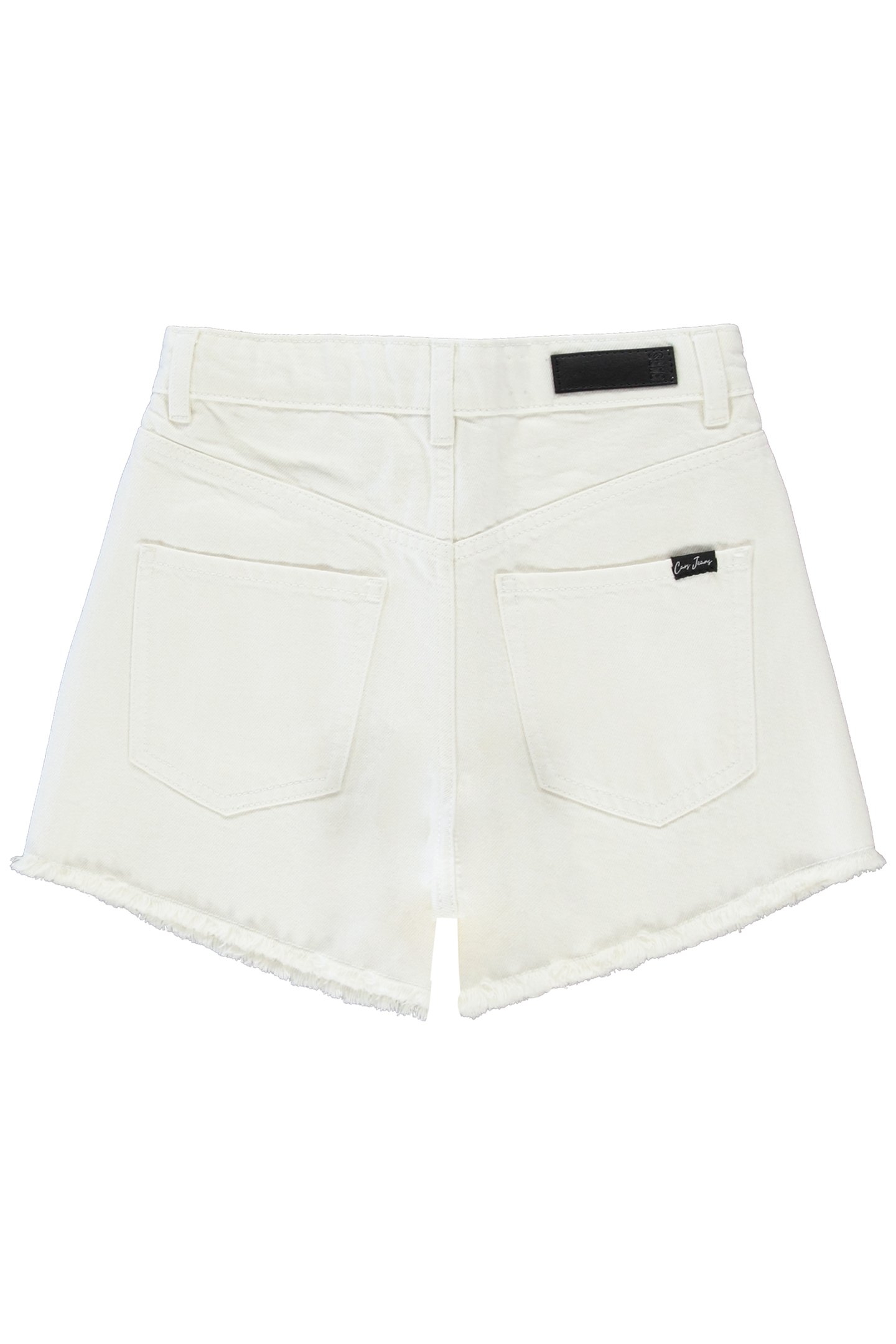 GIRLS KIDS SAAR SHORT WHITE 2