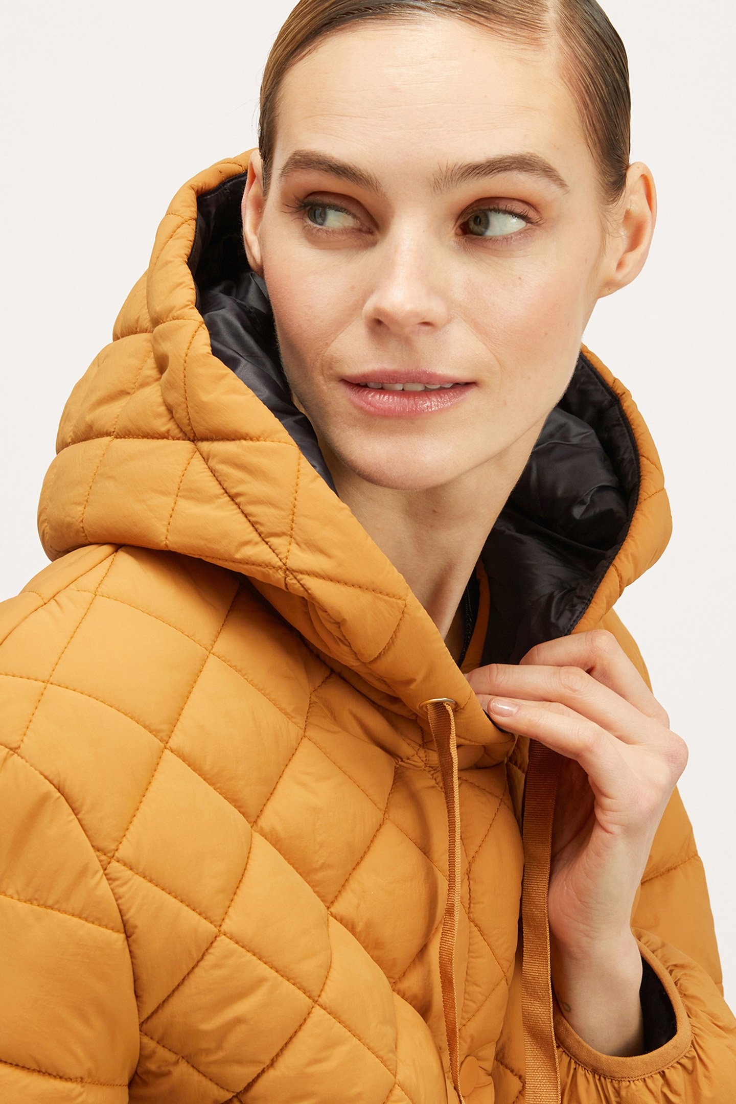 SHORT HOODED DOWN JACKET NATURAL 5