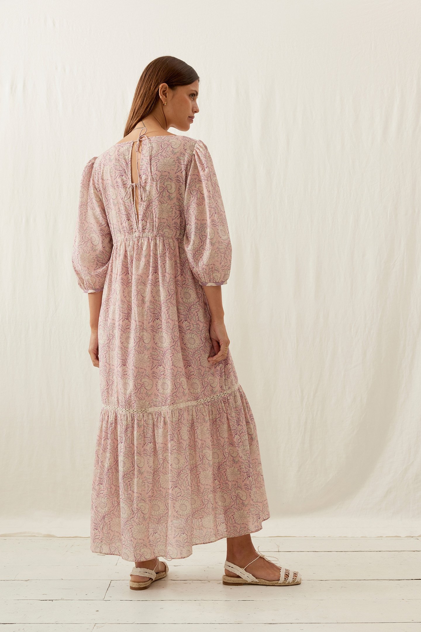 DRESS BALI PINK DAISY GARDEN 2