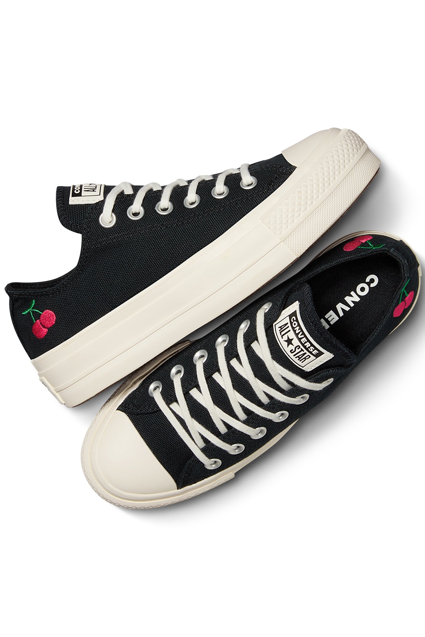 CHUCK TAYLOR ALL STAR LIFT PLATFORM CHERRIES BLACK/EGRET/RED 2