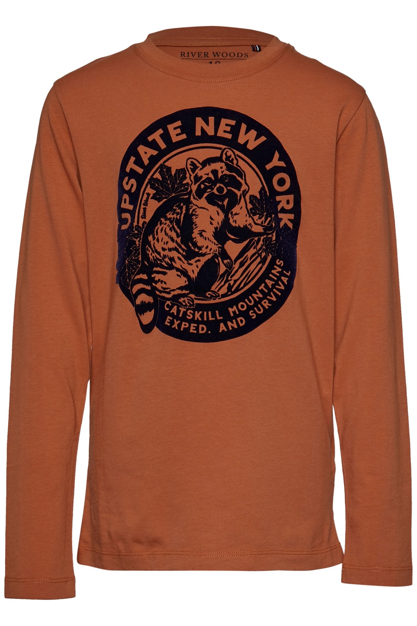 BASIC ROUND NECK T-SHIRT IN ORANGE 1