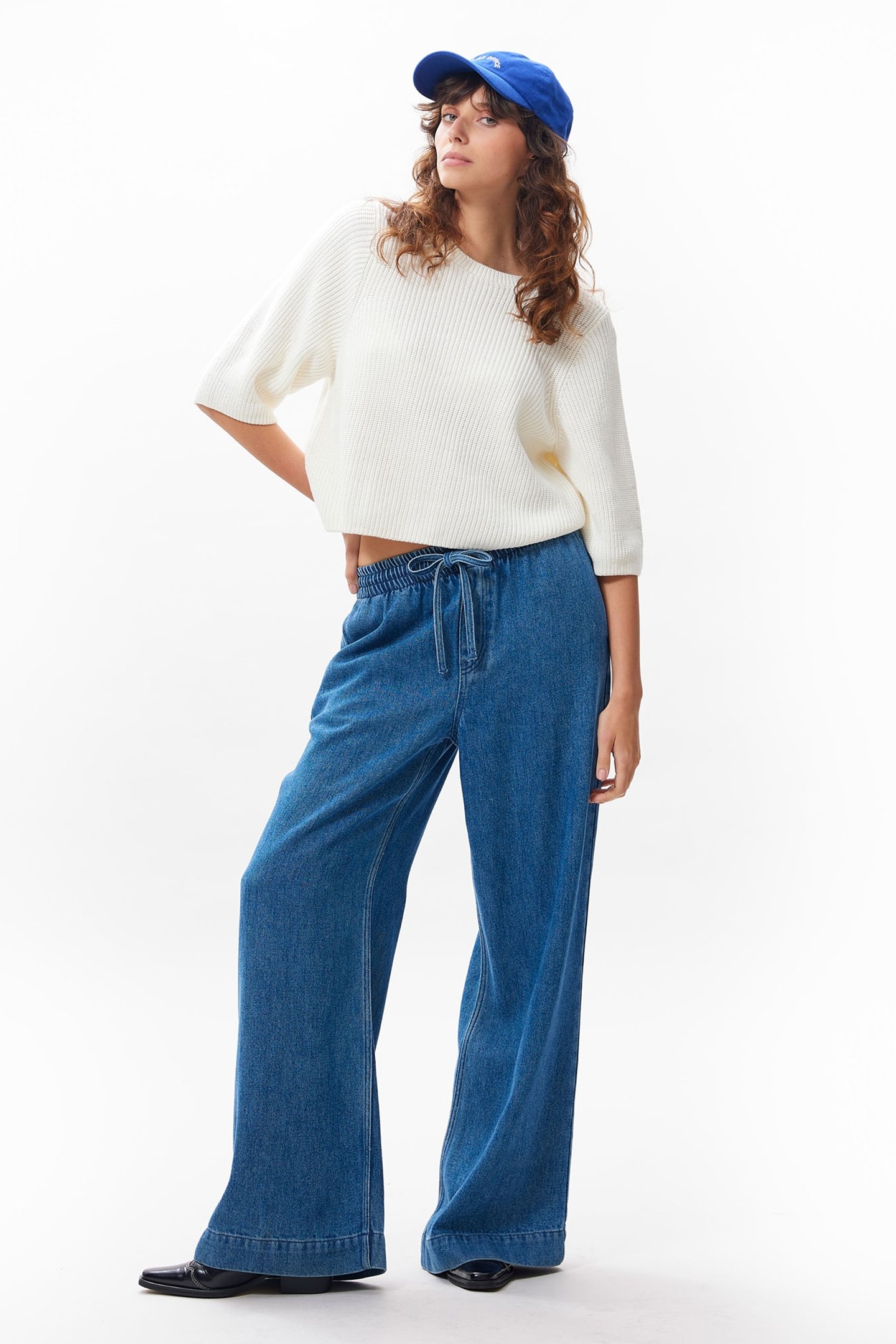 KNIT WITH SHORT SLEEVES EGRET 2