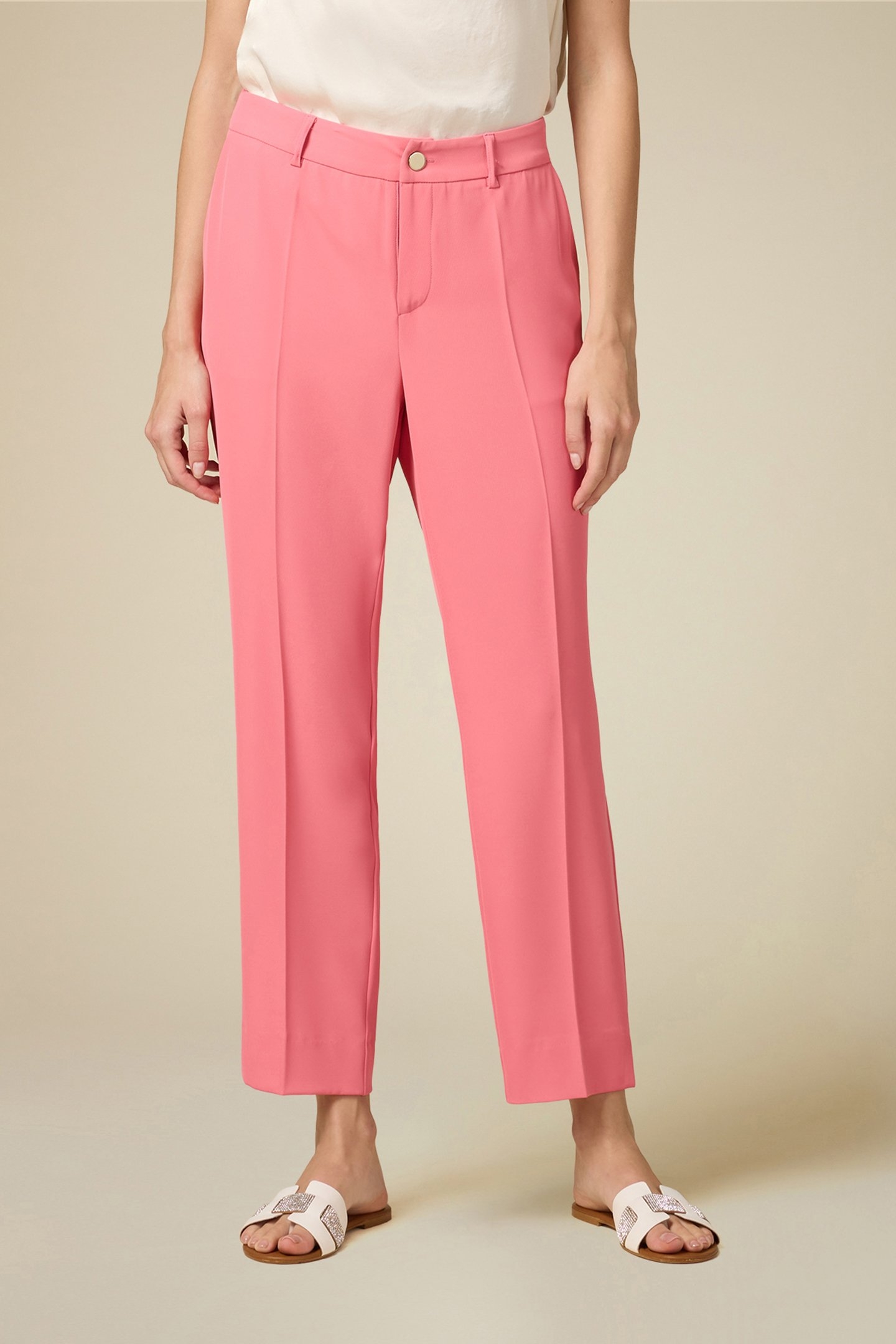 STOVEPIPE TROUSERS LIGHT PINK 1