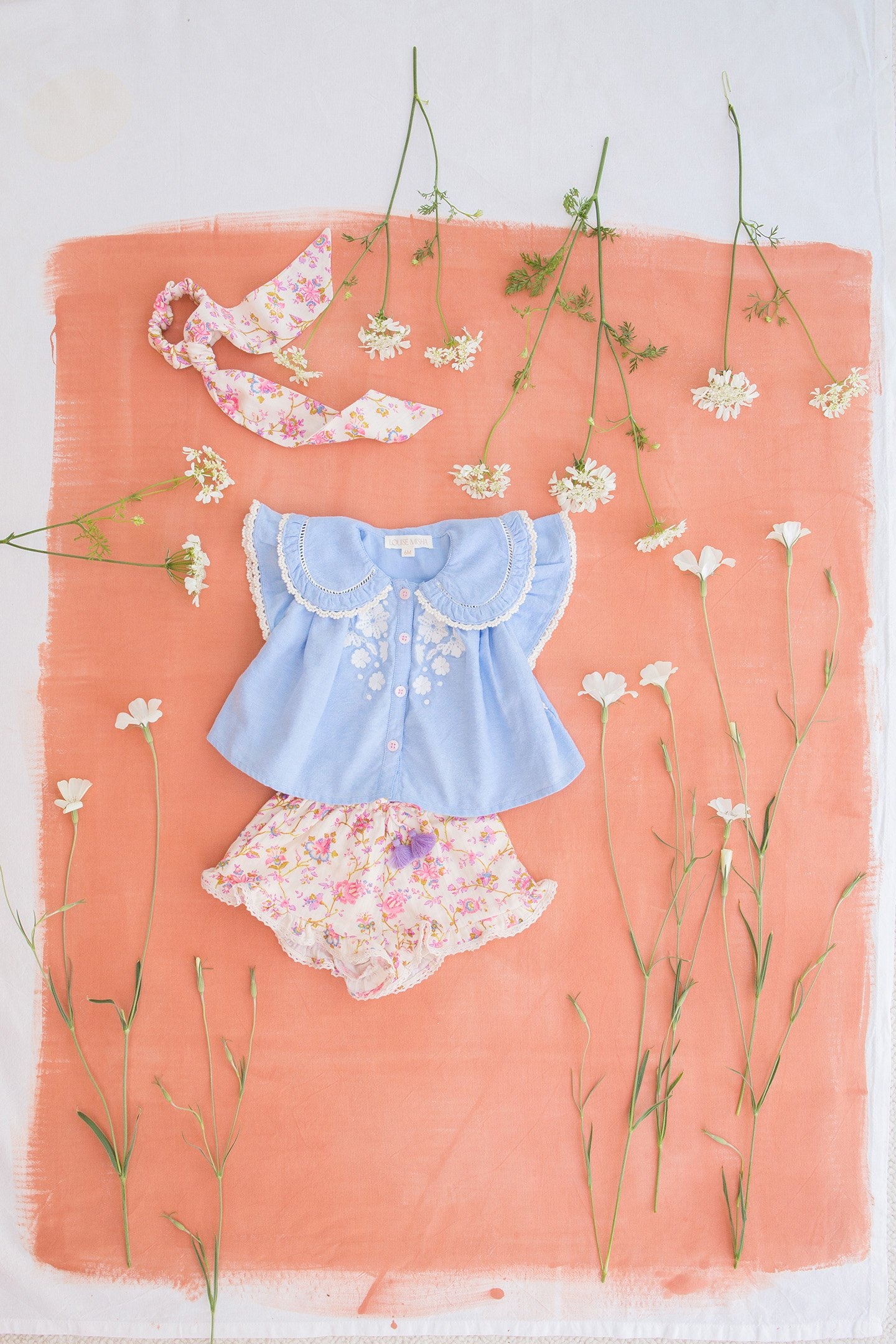 SHORTS VALLALOID CREAM BUCOLIA FIELDS 6