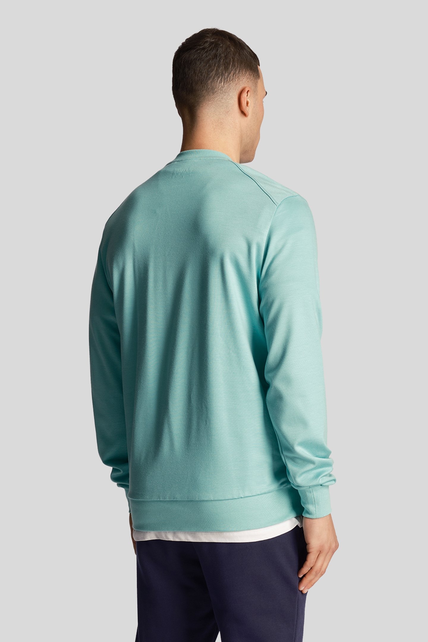 CREW NECK FLY FLEECE TURQUOISE TEAL 2