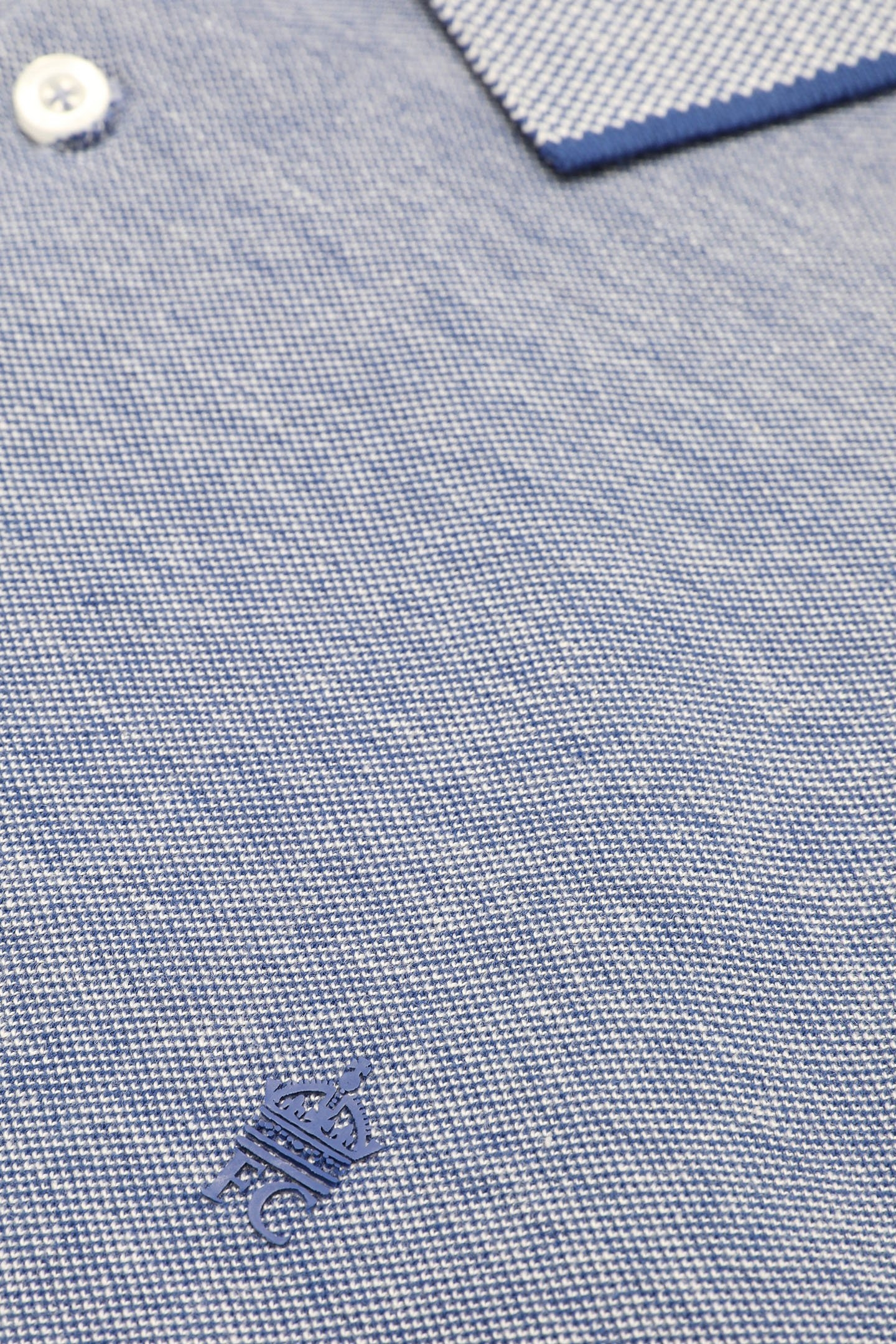 BIRDSEYE TIPPED POLO BRIGHT BLUE/BRIGHT B 3