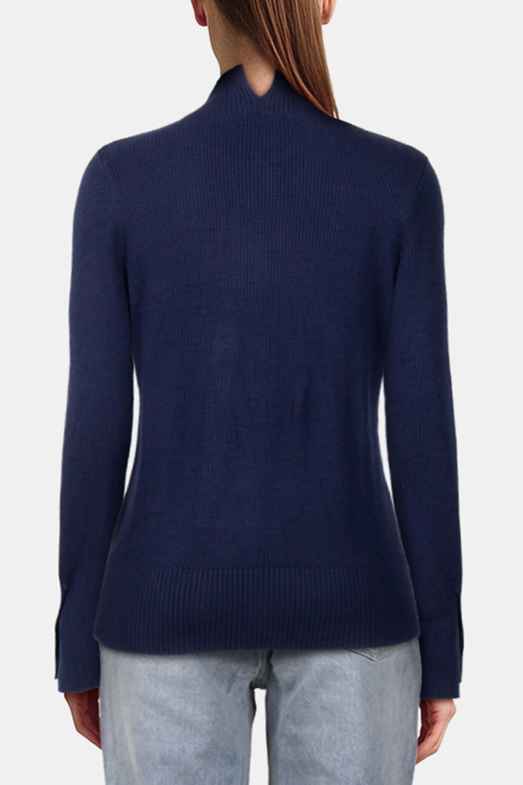 CHUNKY ROLLNECK KNIT NAVY 2
