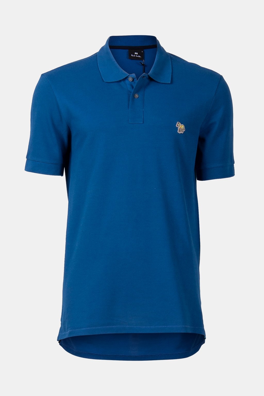 REG FIT SS POLO SHIRT ZEBRA COBALT BLUE 3