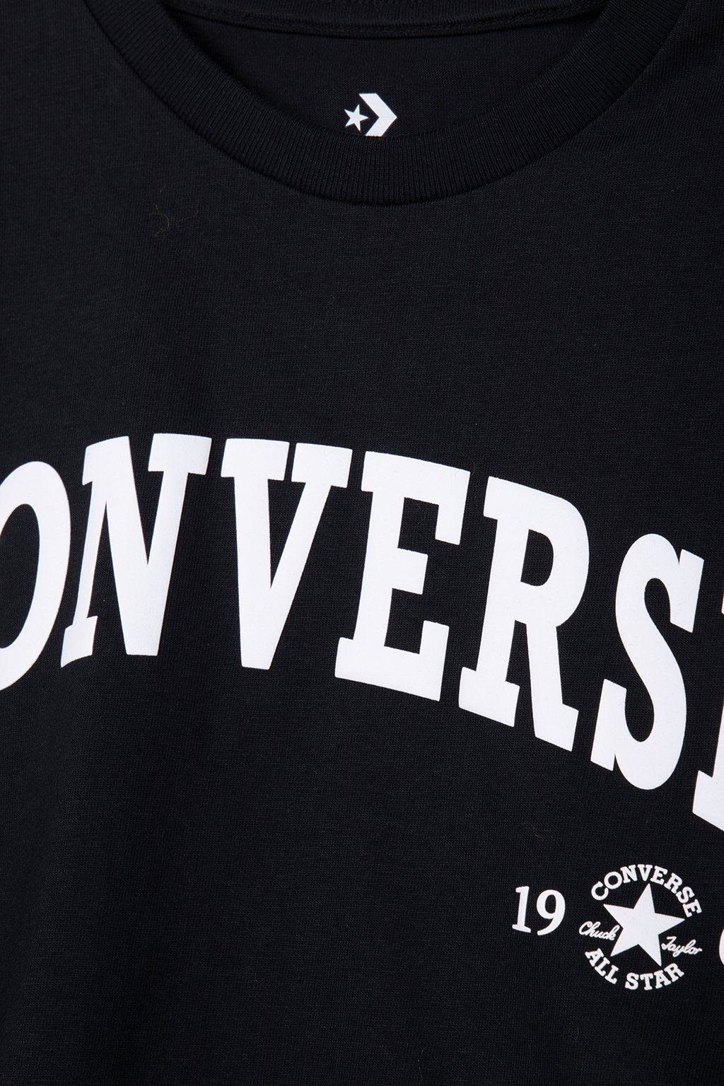 COLLEGIATE CROPPED T-SHIRT CONVERSE BLACK 4