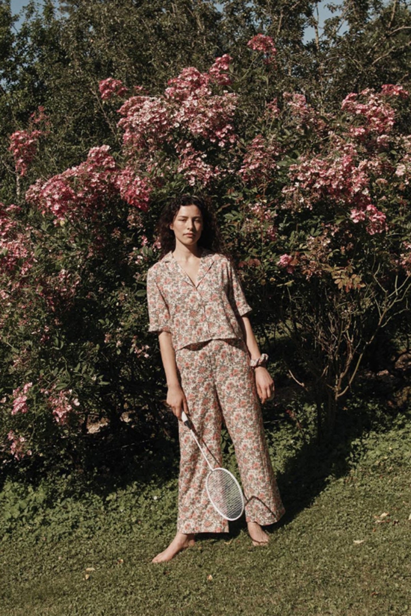 PAJAMAS TOP LOULOU IVORY ENCH FIELDS 4