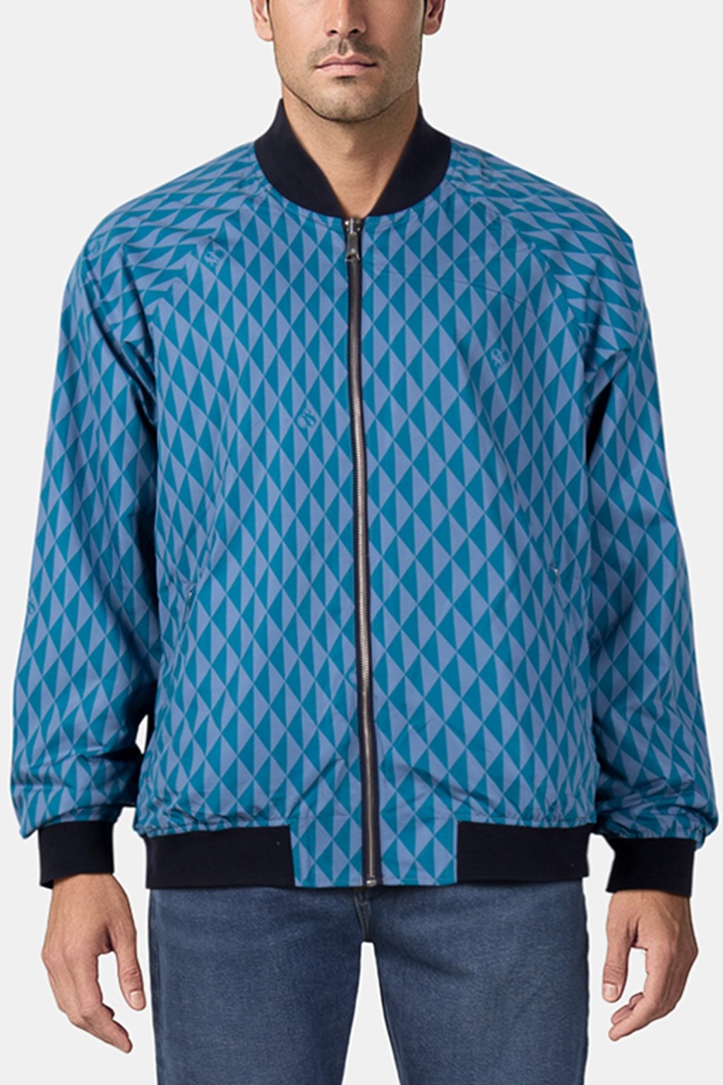 REVERSIBLE NYLON BOMBER JACKET NIGHT 1