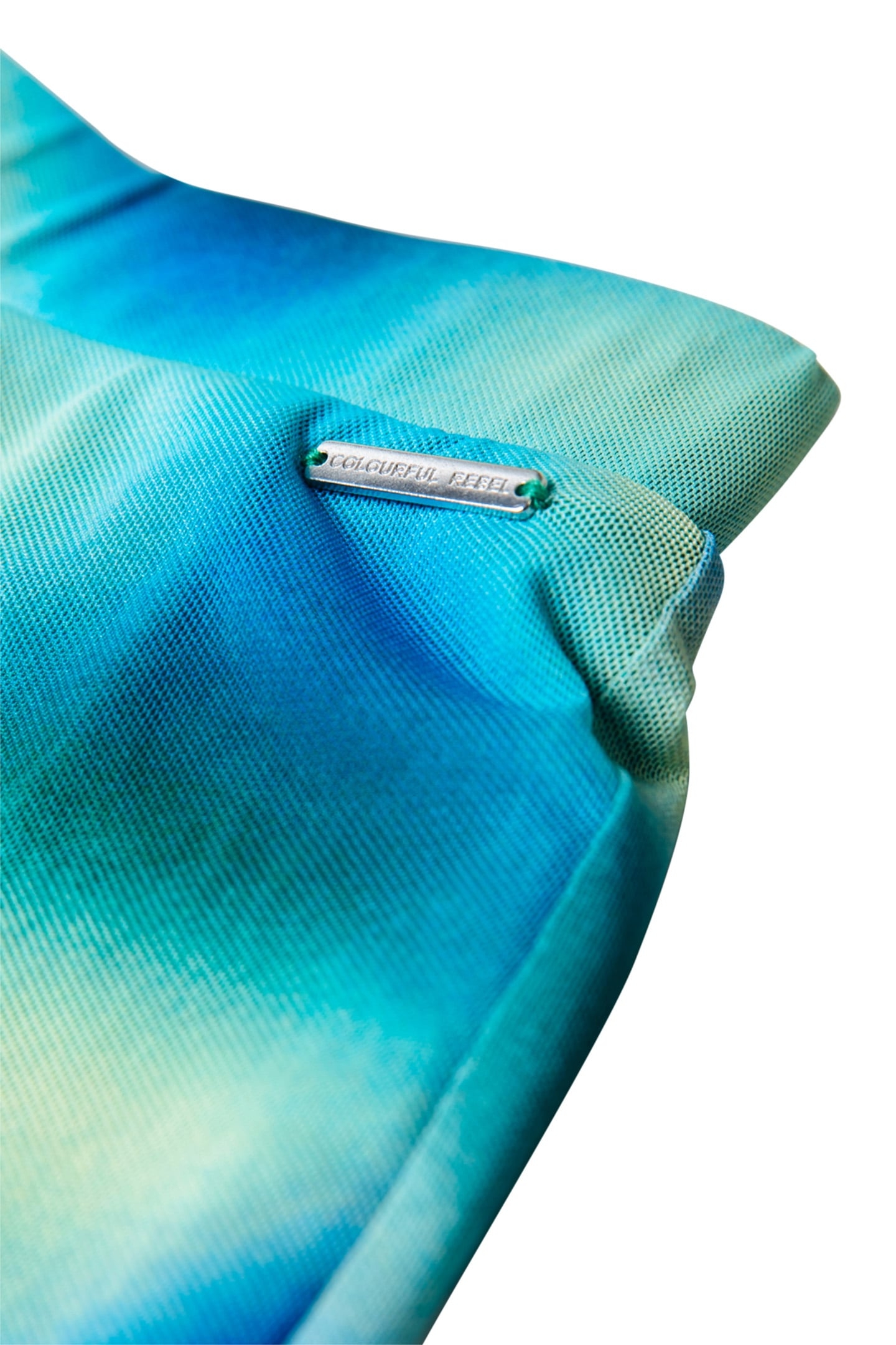 BLURRED EXTRA FLARE MESH PANTS MULTICOLOR 3