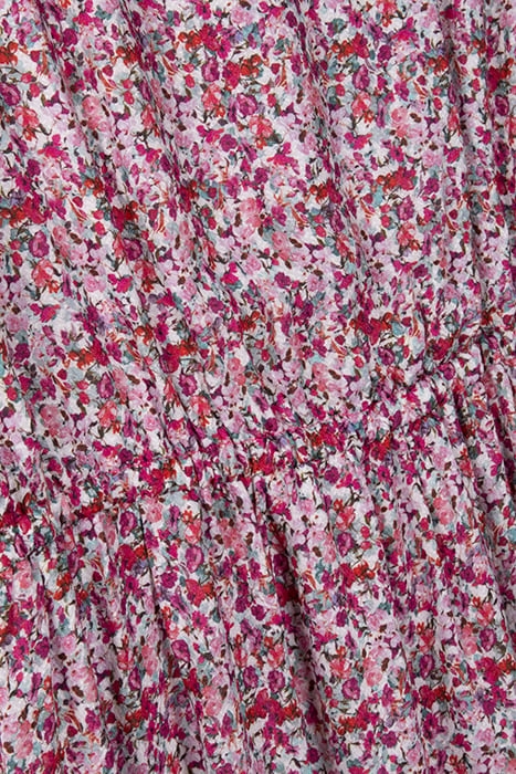 GIRL'S FUCHSIA FLORAL PRINT DRESS 3