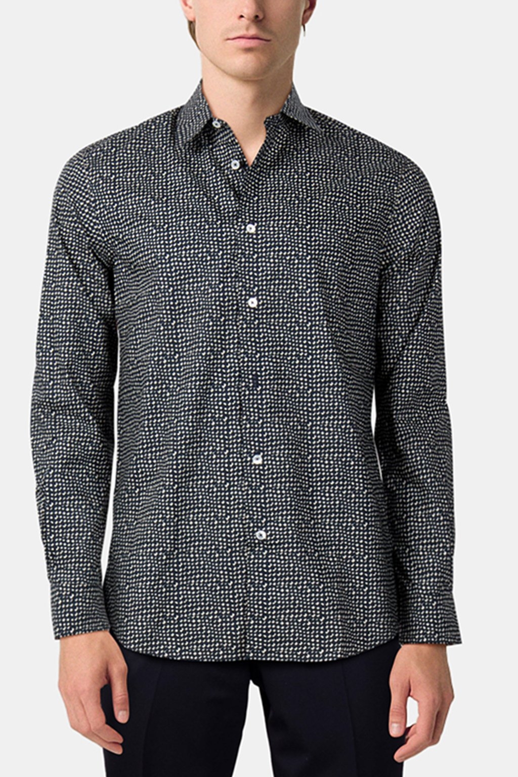 S/C REGULAR FIT SHIRT NAVY 1