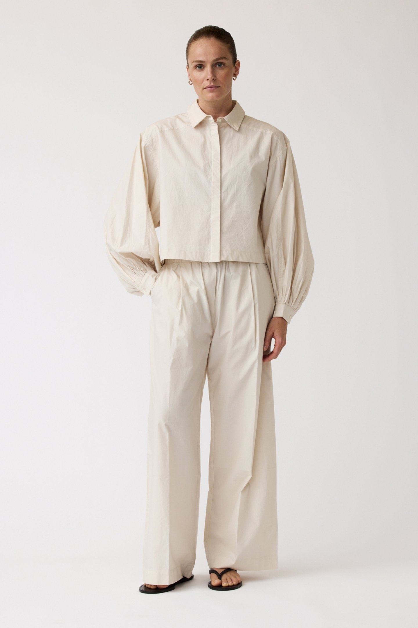 MOONFLOWER PANTS OATMEAL 1