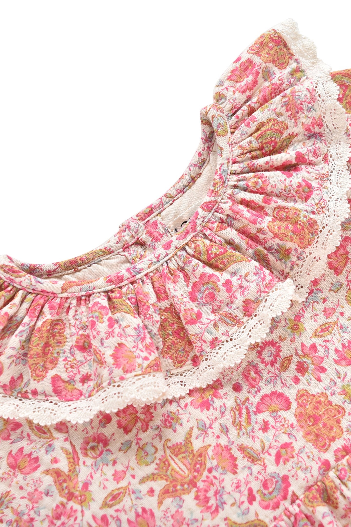 ROMPERS INDIA CREAM FLOWER FIELDS 6