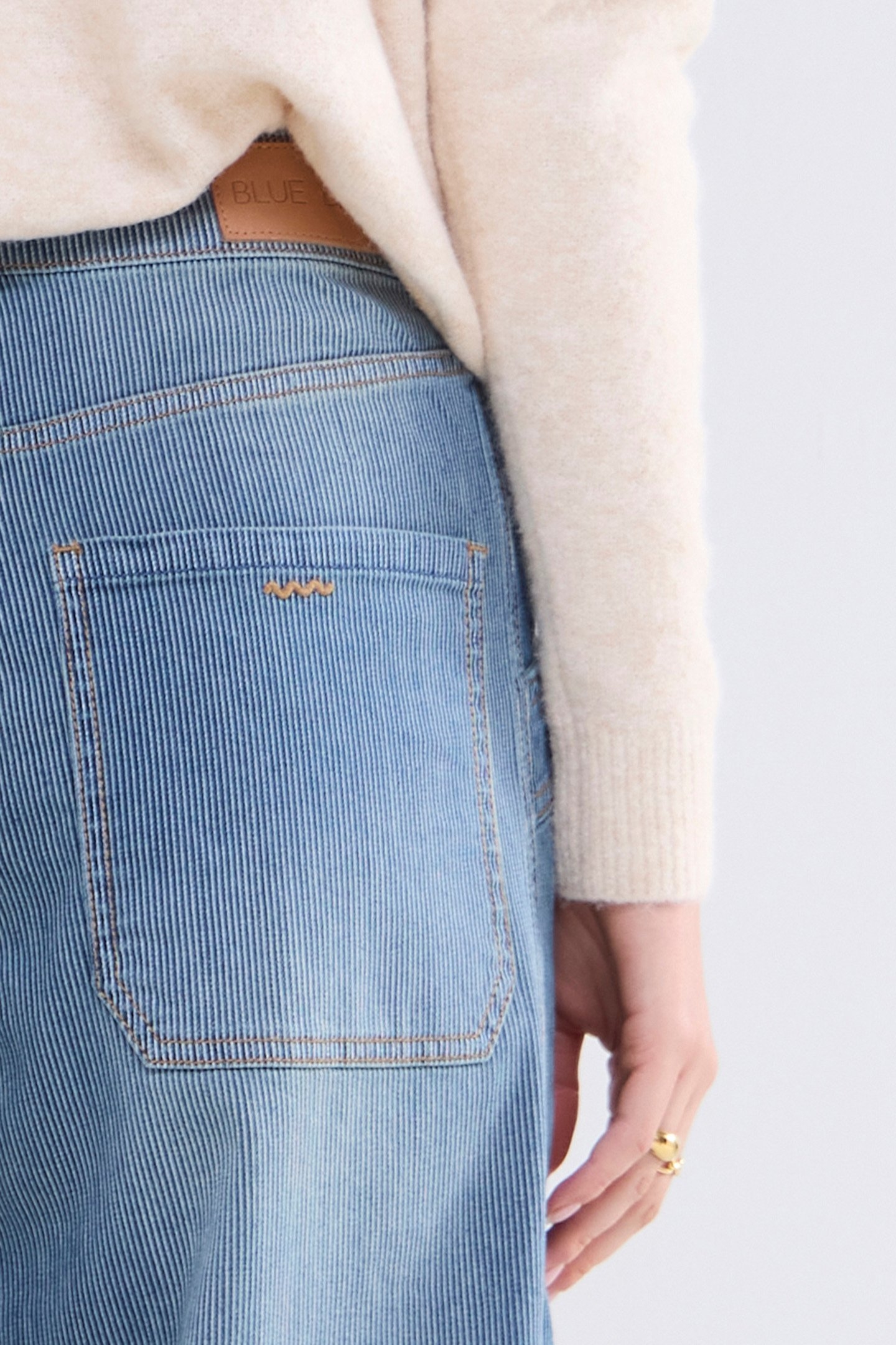 CARGO JEANS PRINTED STRIPE DENIM DENIM 5