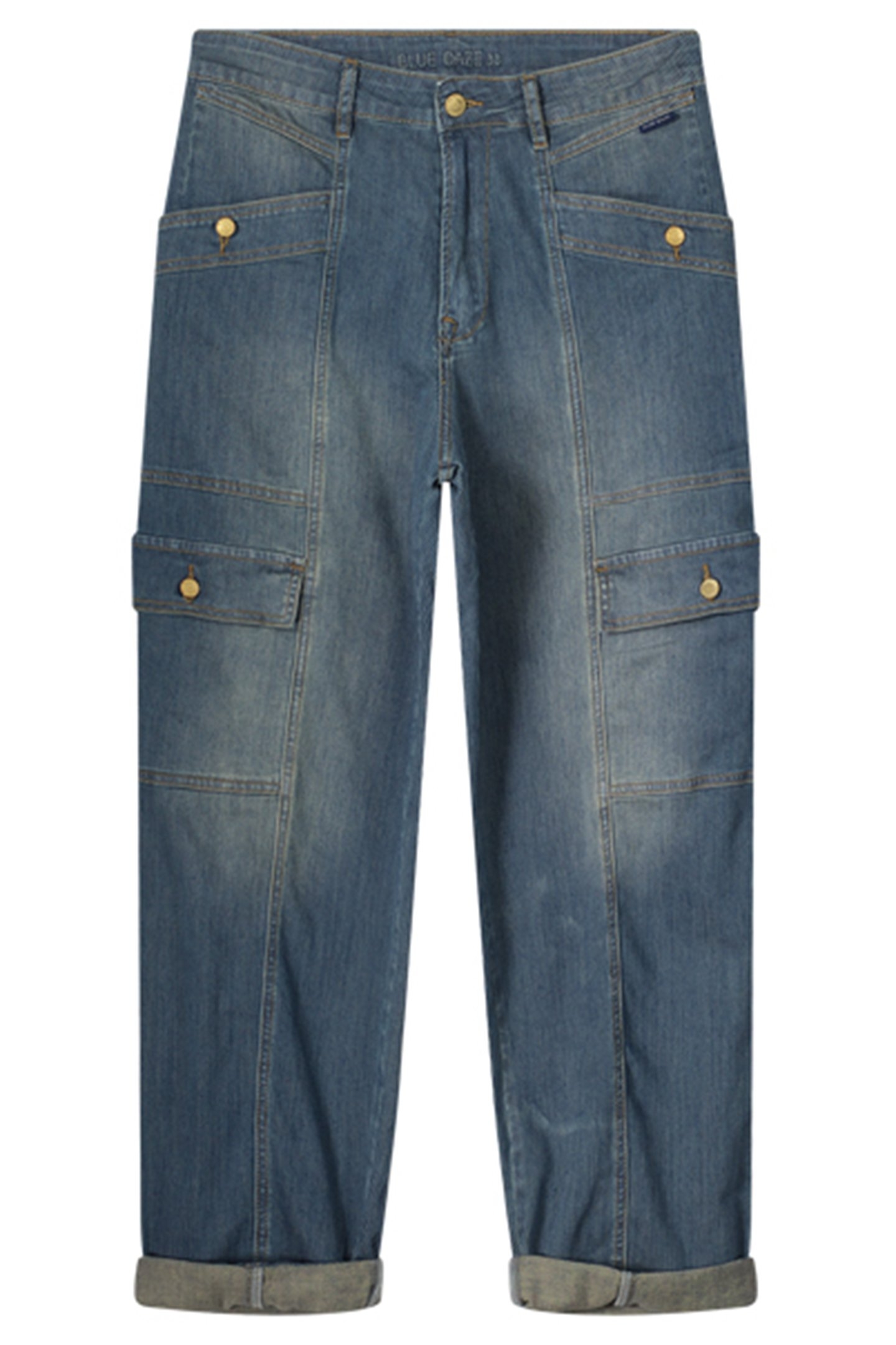 CARGO JEANS PRINTED STRIPE DENIM DENIM 3
