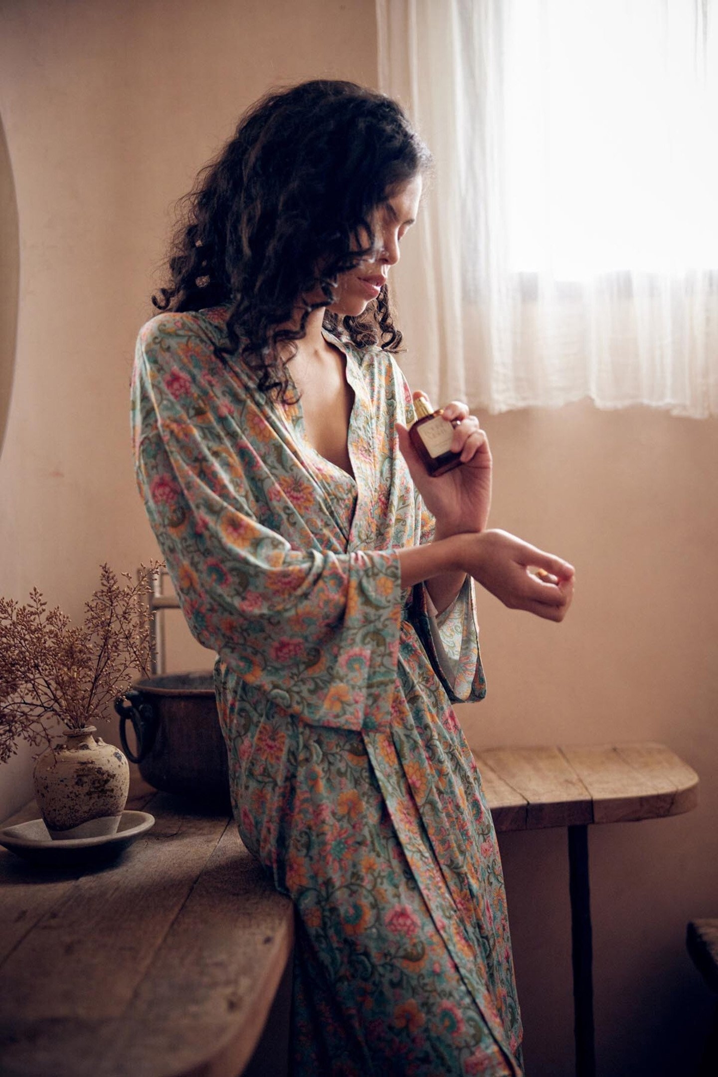 KIMONO YOKI WATER RIVER FLOWERS 5