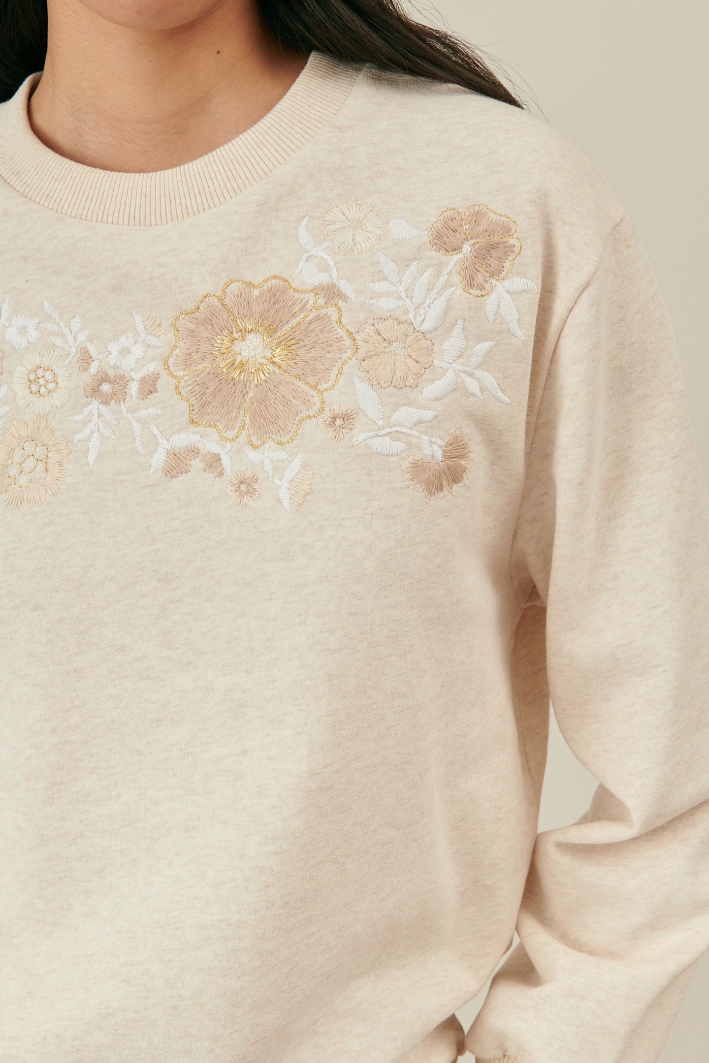 SWEATSHIRT PETRA HEATHER CREAM 4