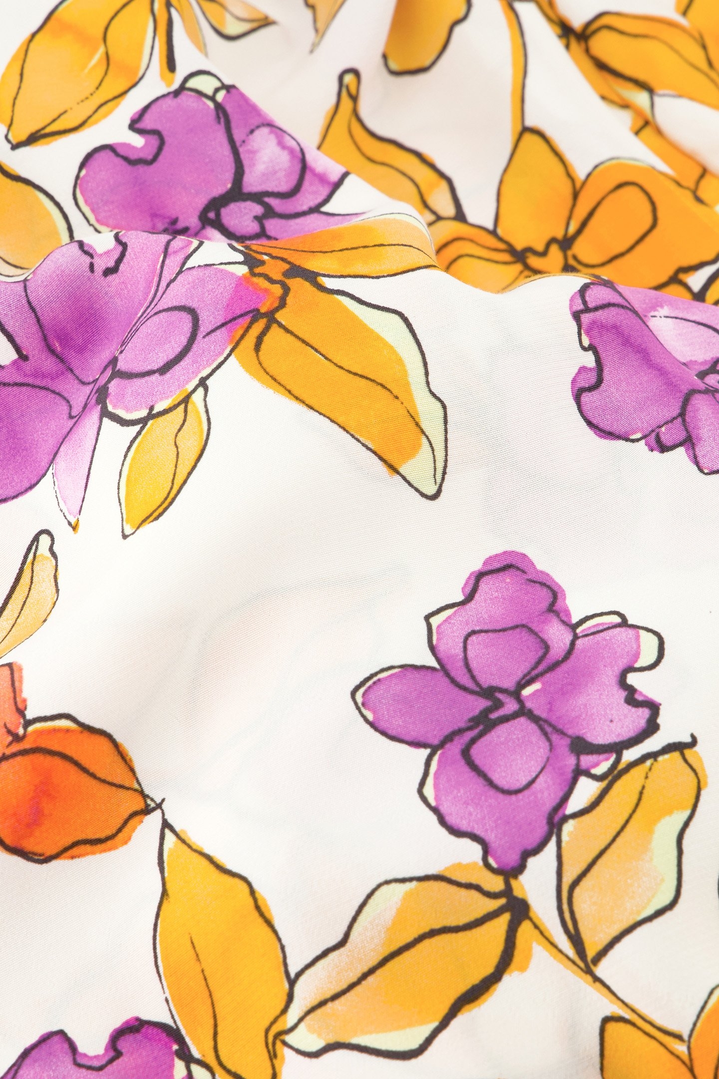 BOBO STRAIGHT SKIRT MIMOSA/CREAM WHITE 4