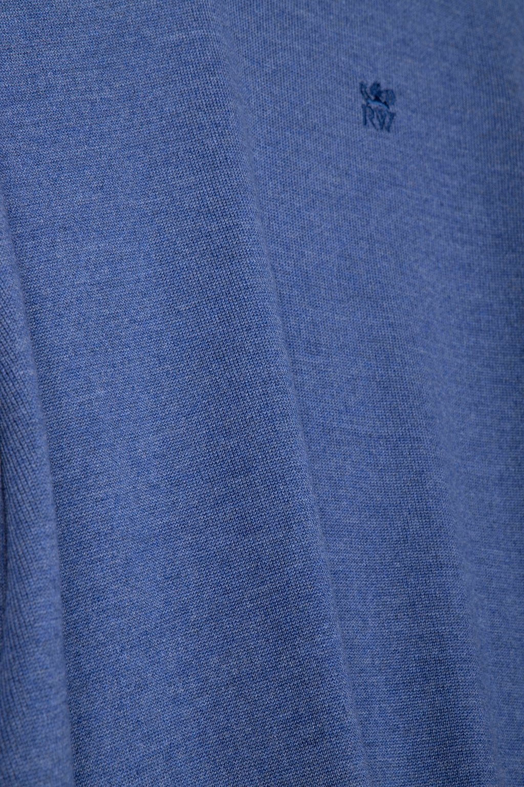 BASIC V-NECK PULLOVER DENIM BLUE MIX 4