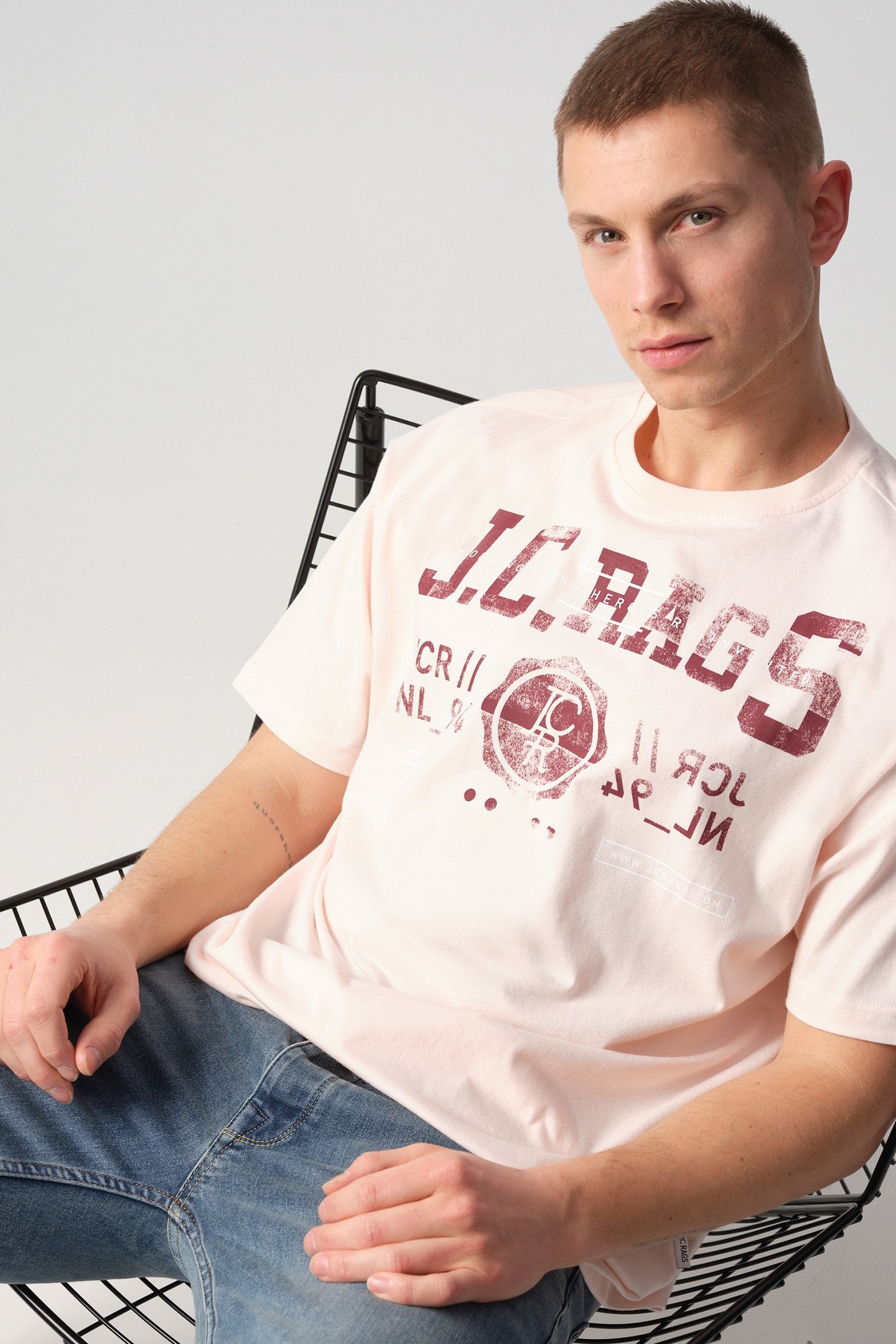 TIJMEN T-SHIRT KM PINK SALT 4
