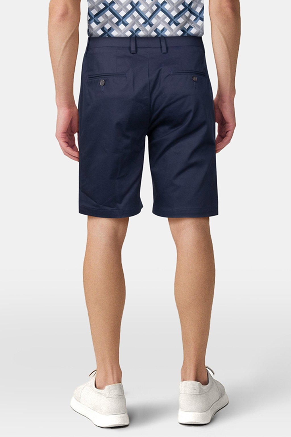 HAMPTON STRETCH COTTON CHINO SHORTS NAVY - OUTLET PRICE 2