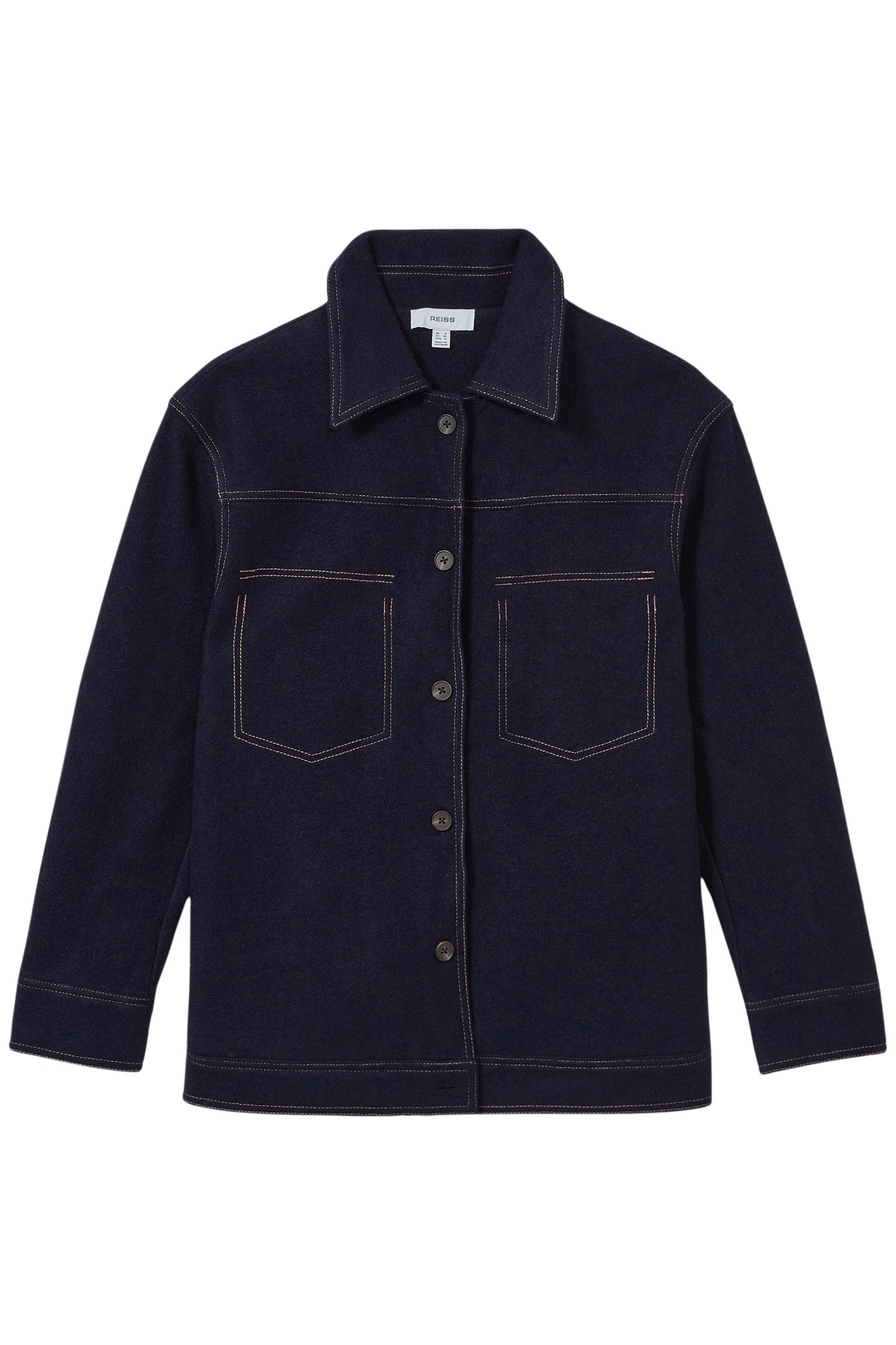 ELISE WOVEN SHIRT NAVY 4