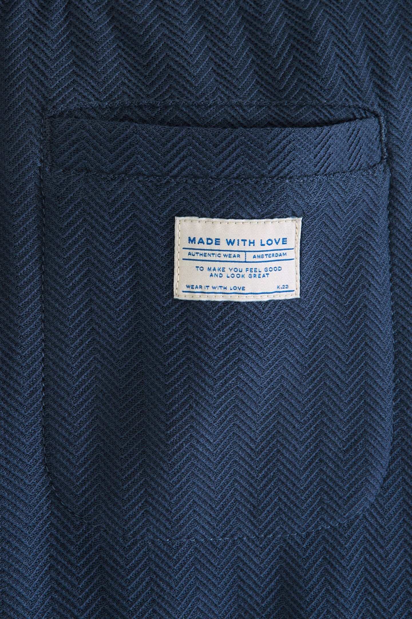 BOYS KNIT HERRINGBONE SHORT DARK OBSIDIAN 3