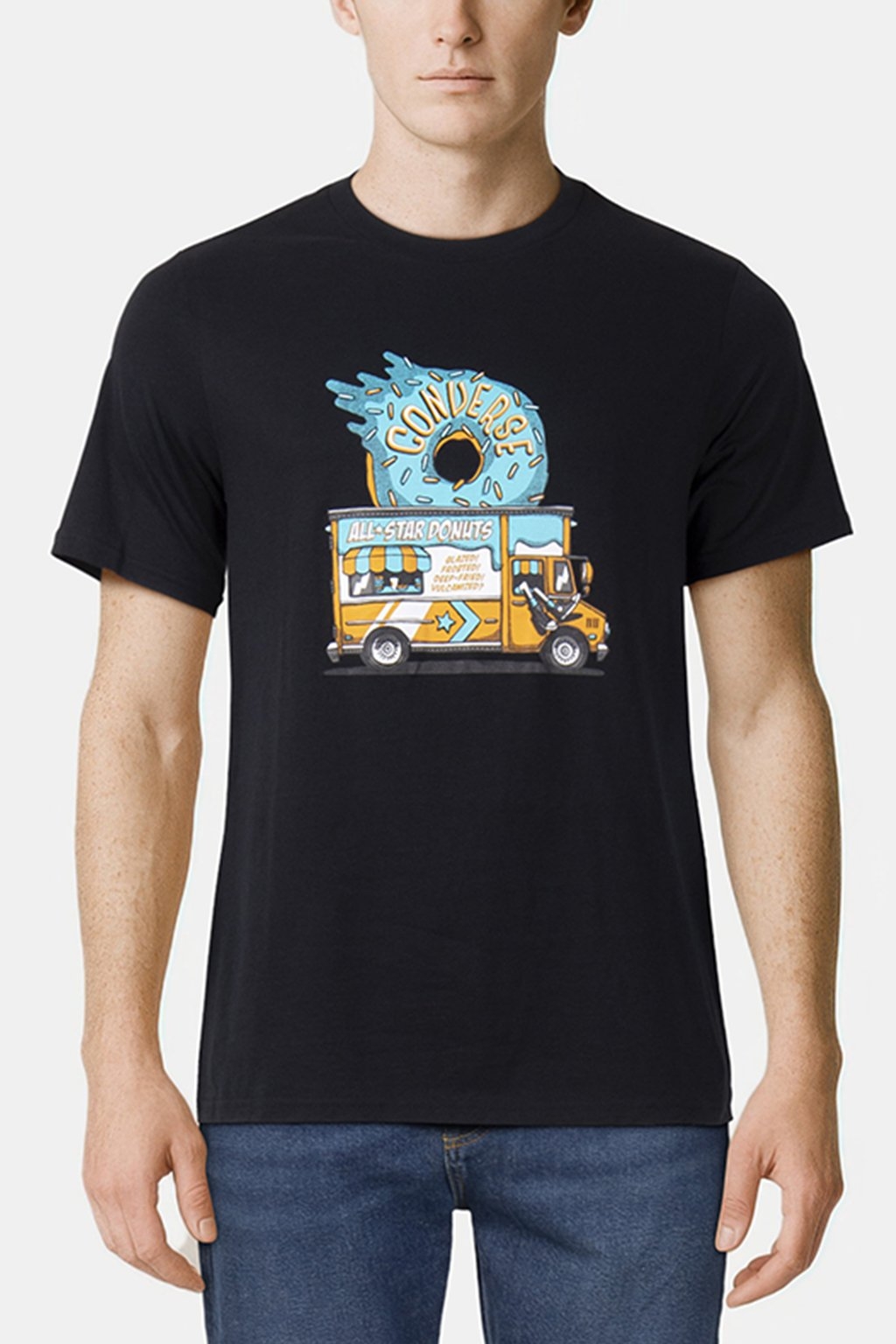 FOOD TRUCK T-SHIRT CONVERSE BLACK 1