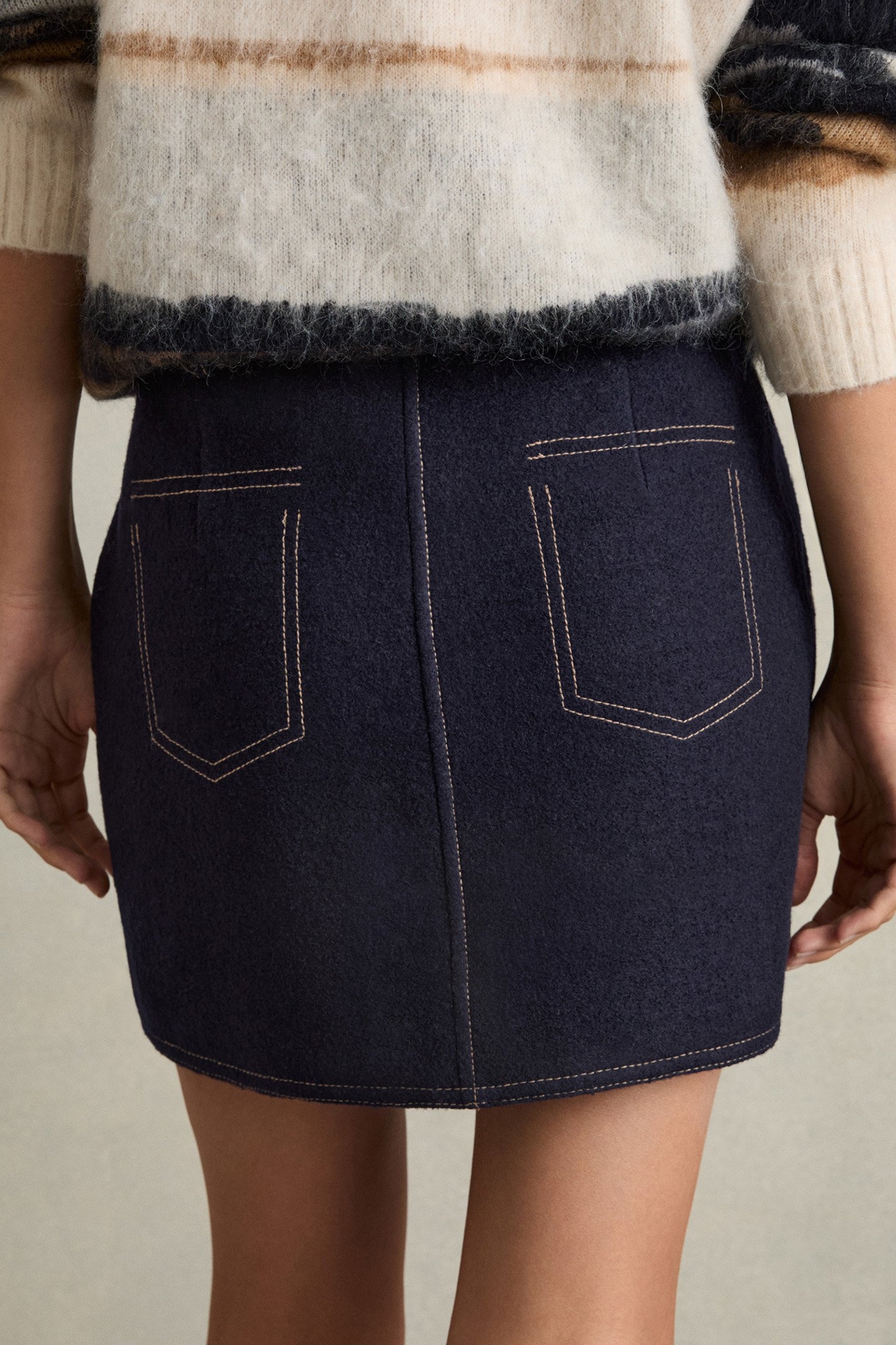 ELISE MINI SKIRT NAVY 2