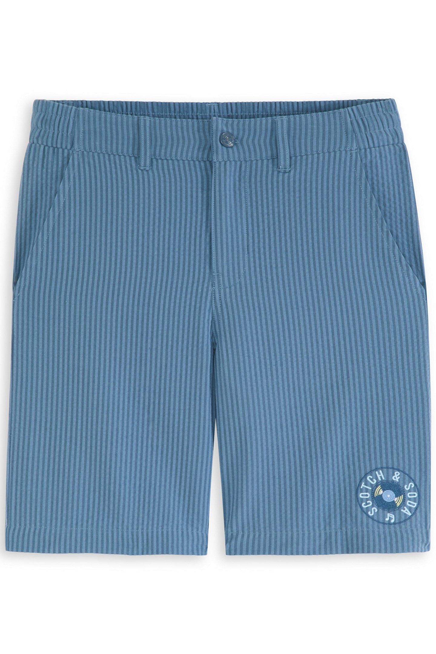 BOYS SEERSUCKER SHORT DARK OBSIDIAN 1