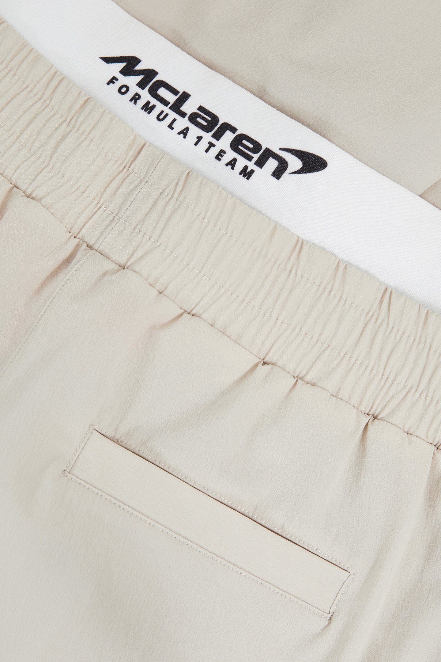 COLETTE TECHNICAL BOXER SHORT WAISTBAND TROUSER STONE 6