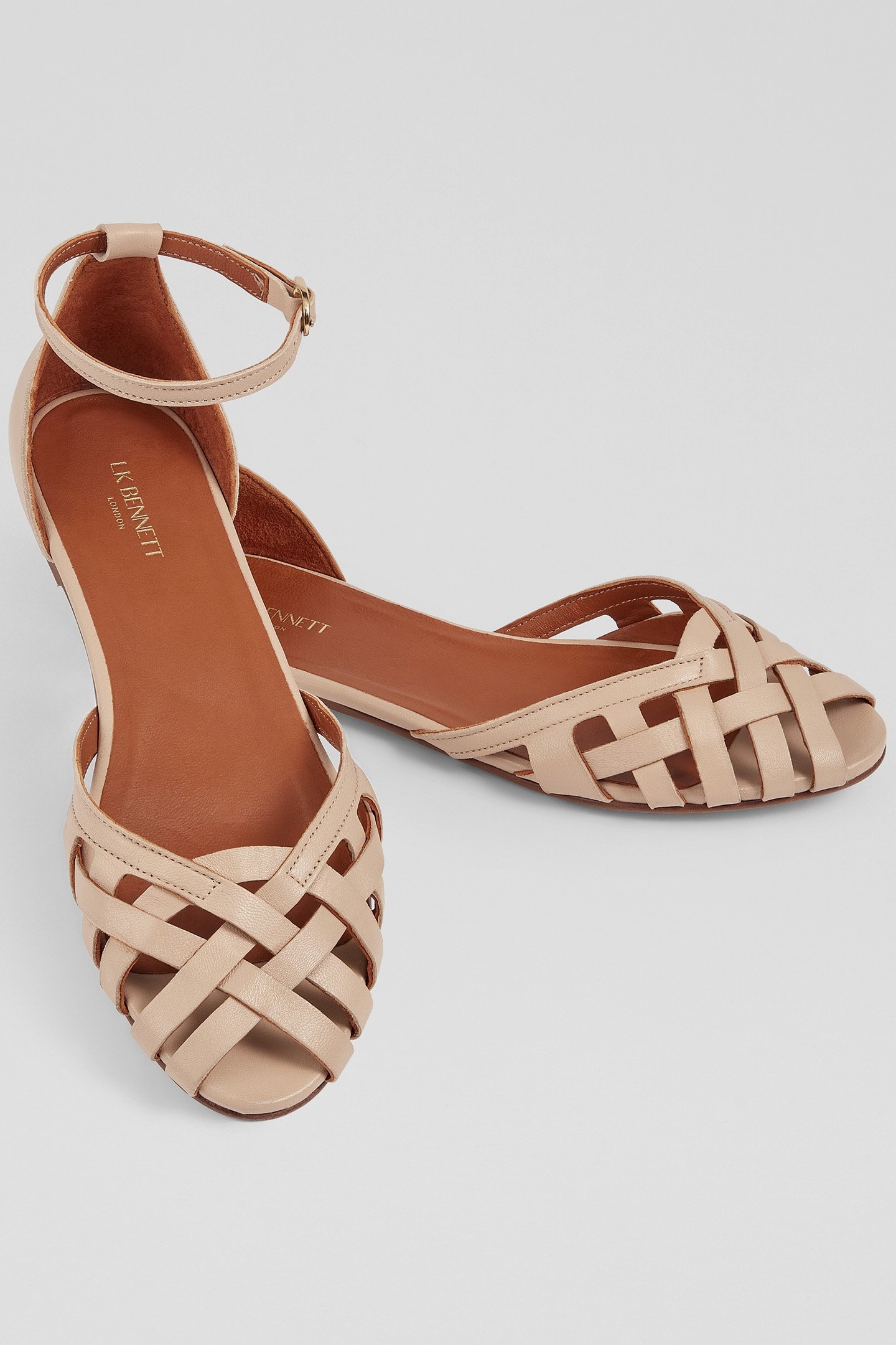 FL BIANCA PLAITED FRONT PALE CAMEL 3