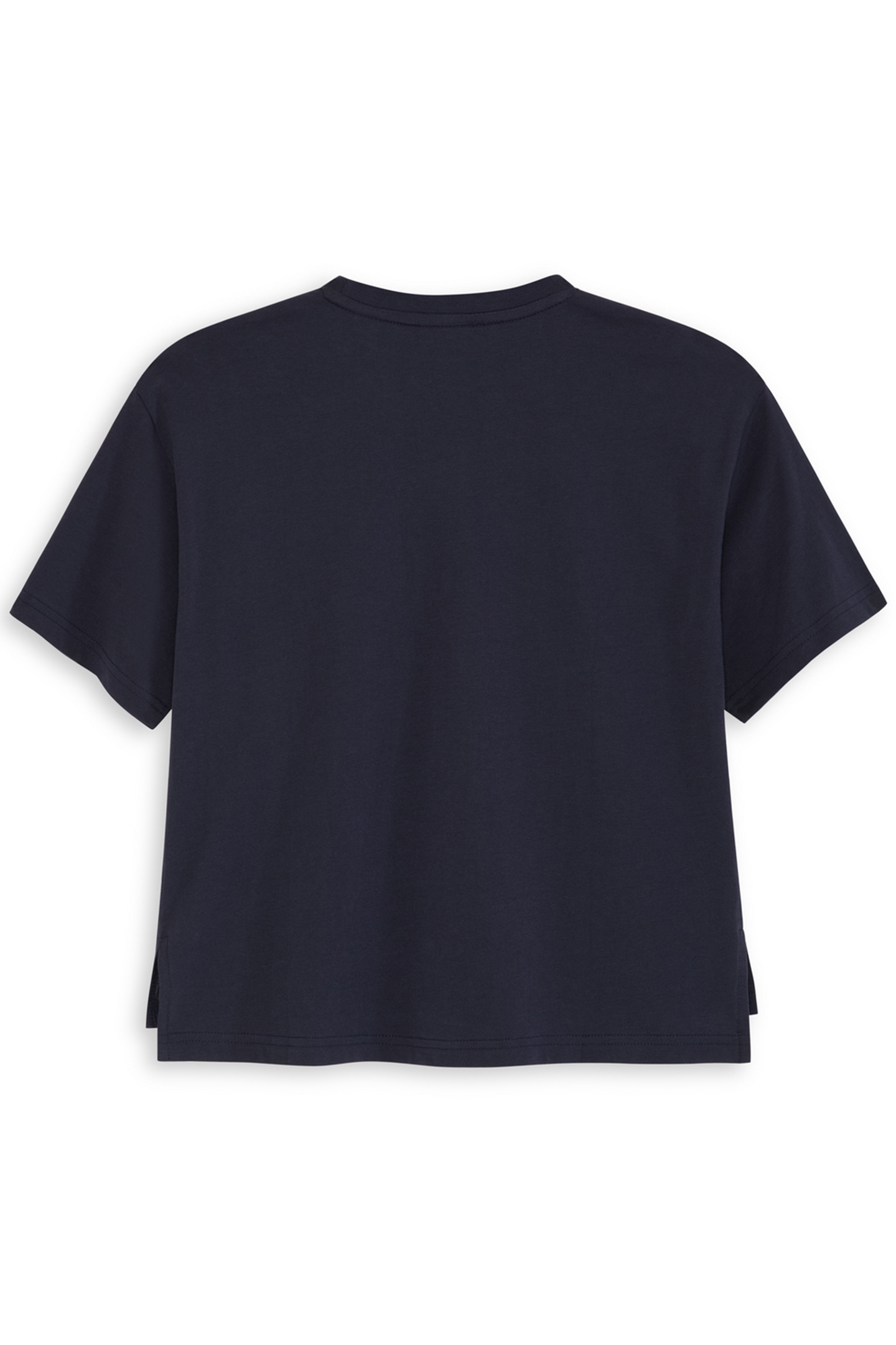 GIRLS CTTN JERSEY SS FASHION TOP BLACK/BLUE 2