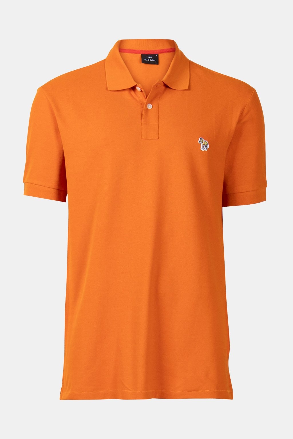 REG FIT SS POLO SHIRT ZEBRA ORANGE 3