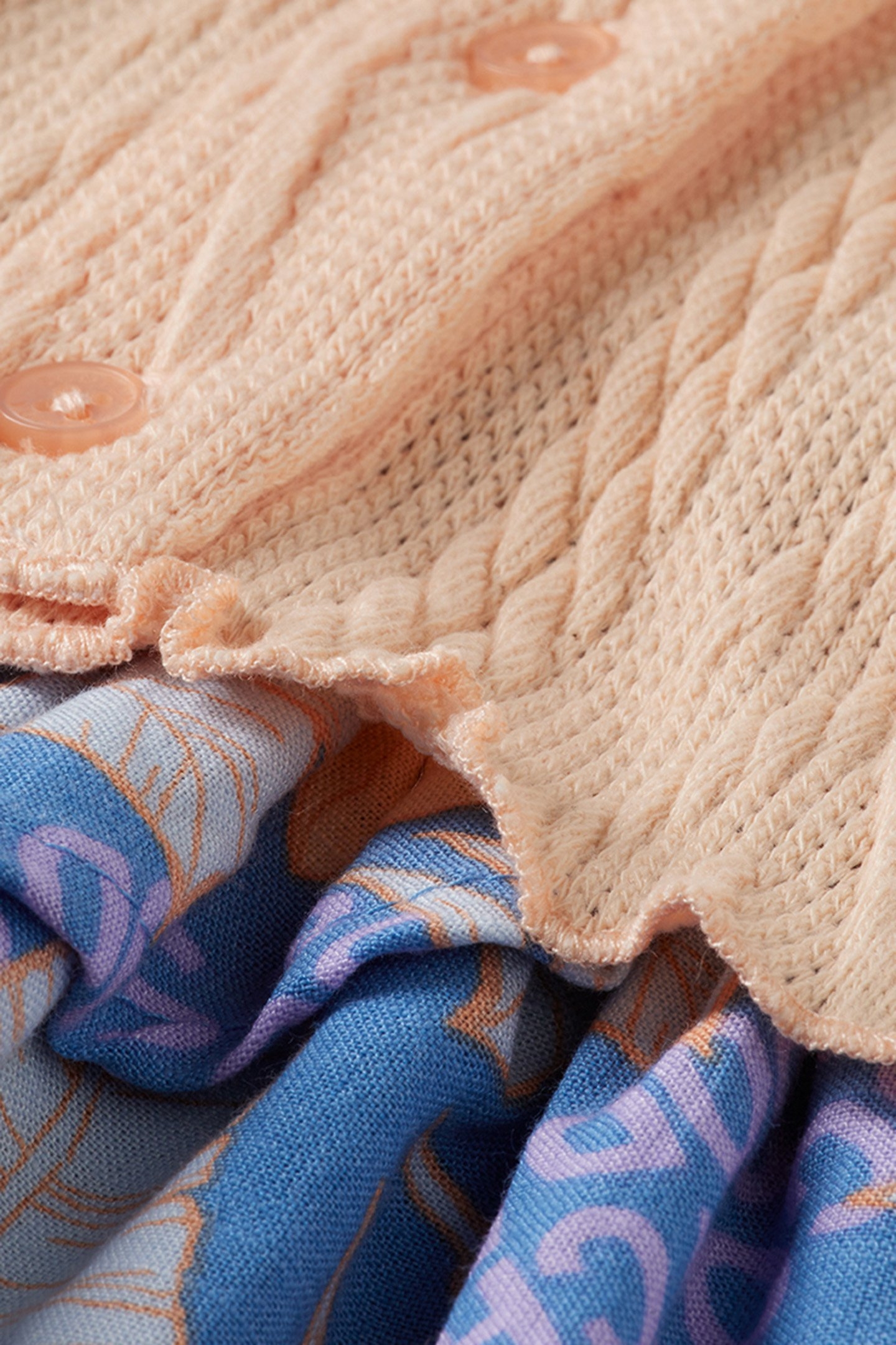 S&S GIRLS 2PC DRESS & CARDIGAN SET BLUE/GREY 5