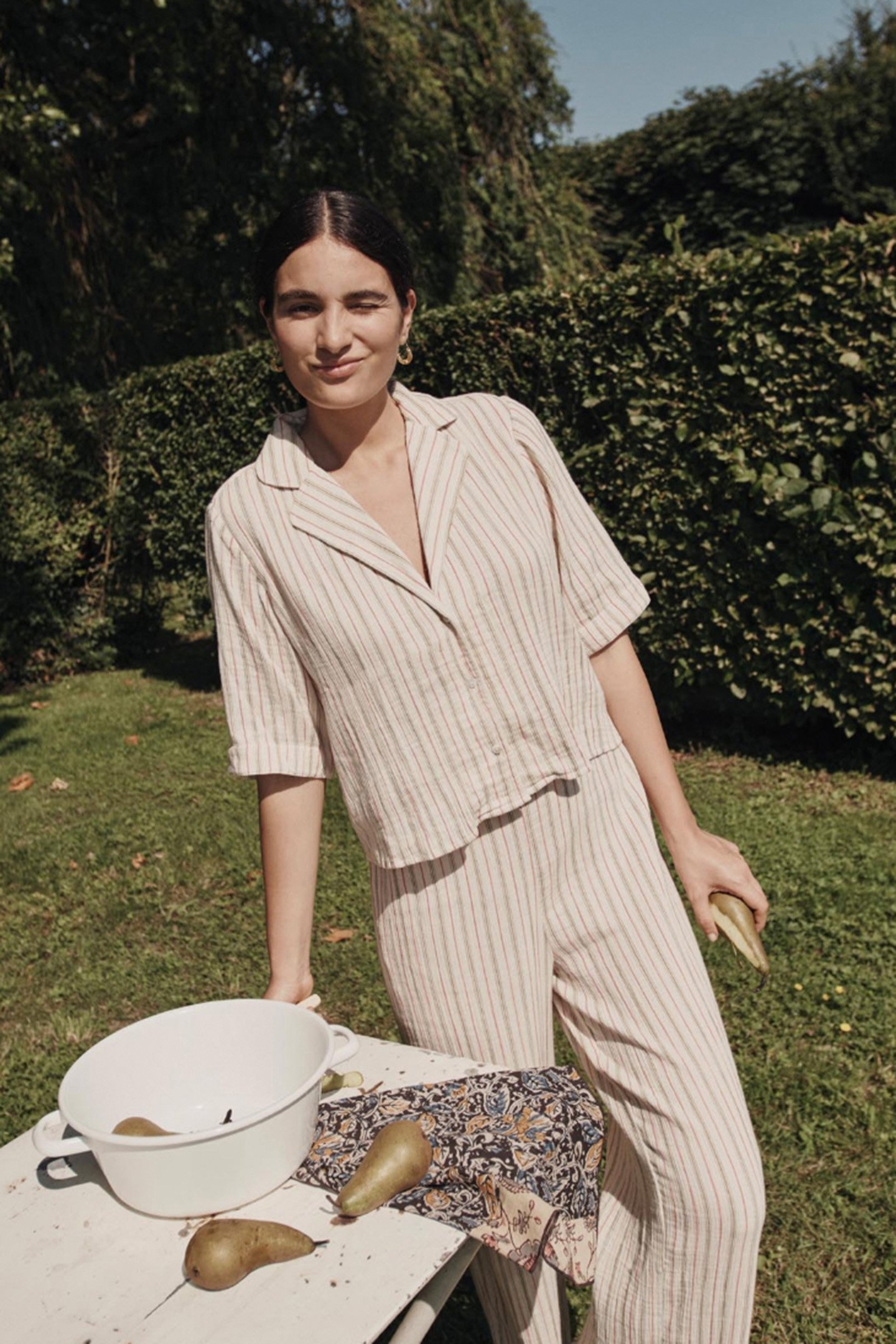 PAJAMAS TOP LOULOU MULTICO STRIPES 3