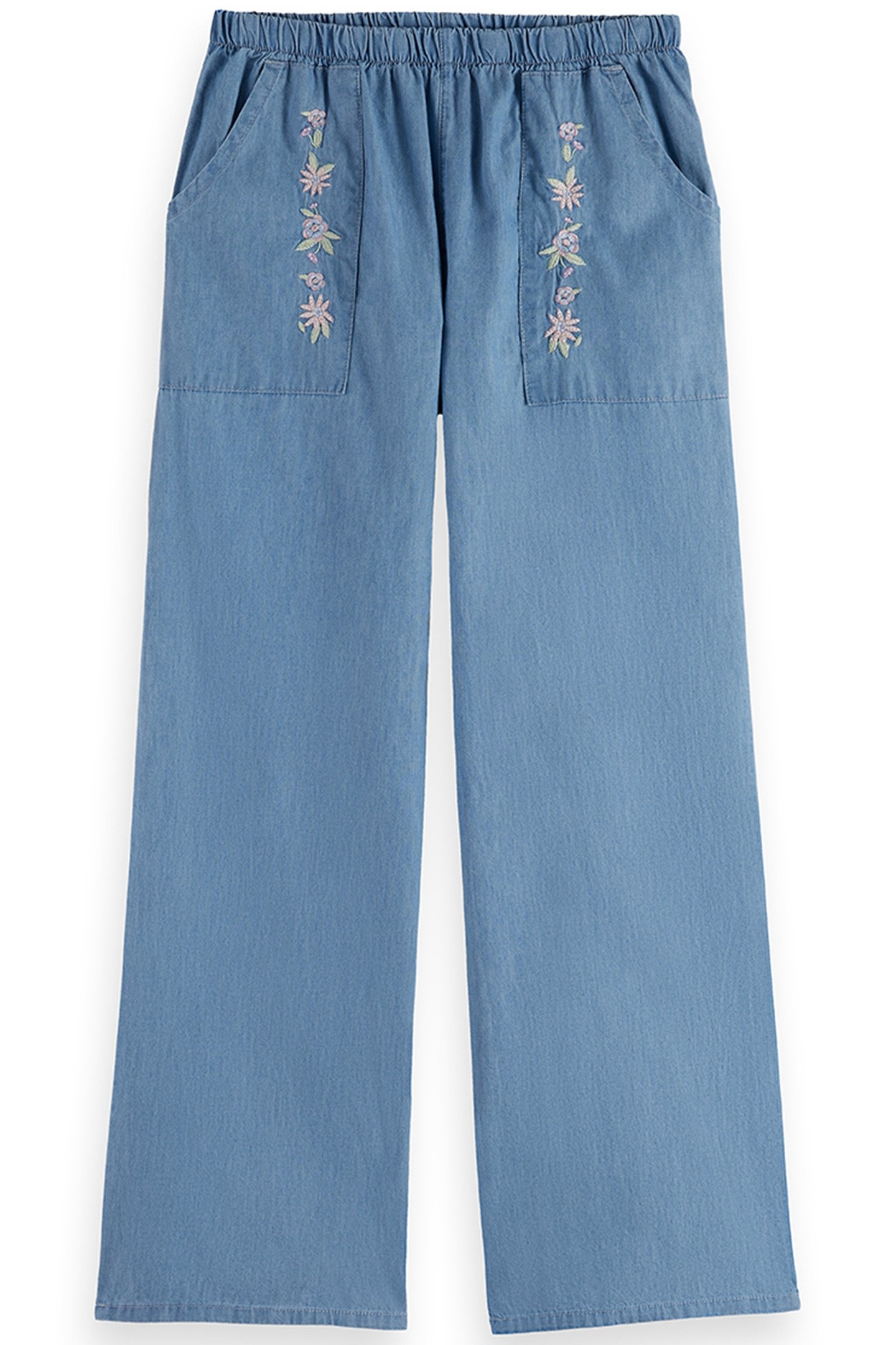 S&S BIG GIRLS 2PC FASHION TOP & DENIM PANT SET PINK/BROWN 4