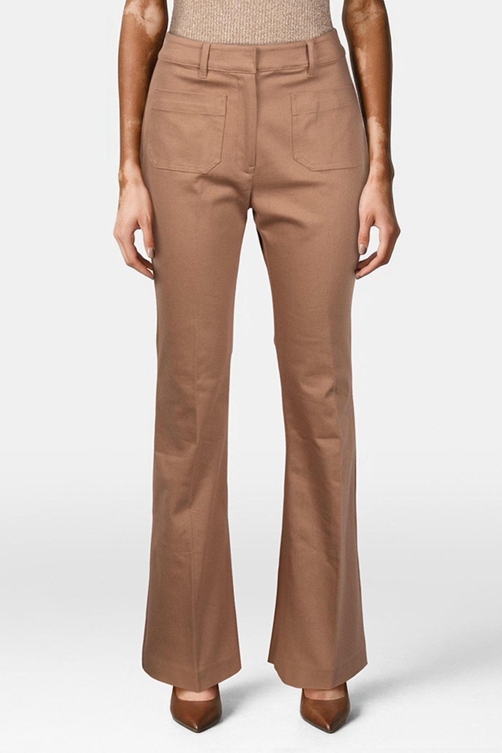 FLARE TROUSER CAMEL 1