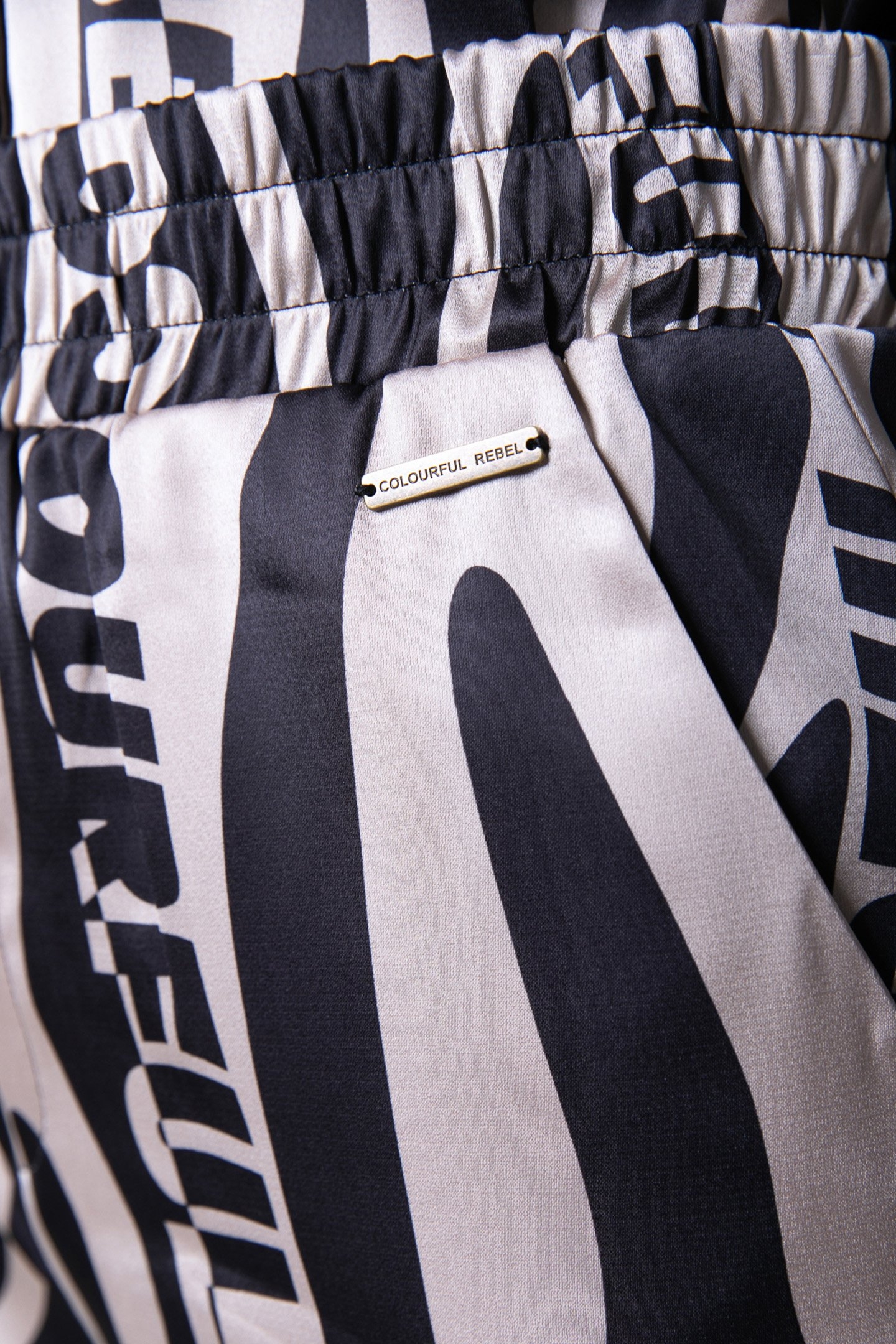 MELODY ZEBRA STRAIGHT PANTS SAND 5