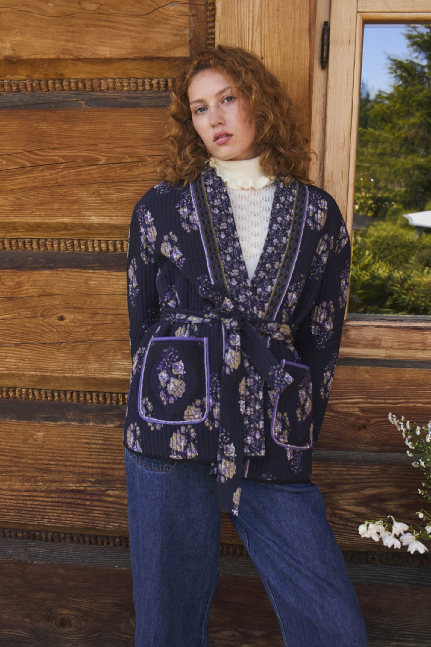 VEST AURELE BLUE NIGHT BOUQUETS 5