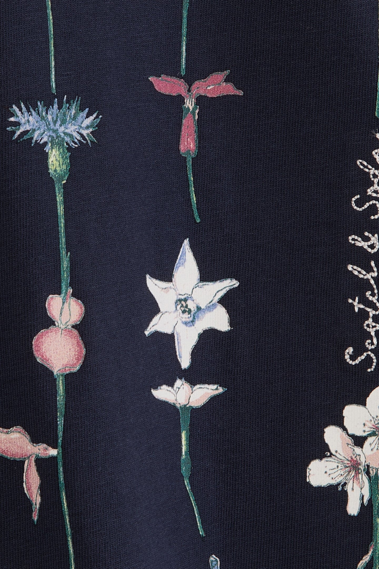 GIRLS CTTN JERSEY SS FASHION TOP BLACK/BLUE 3