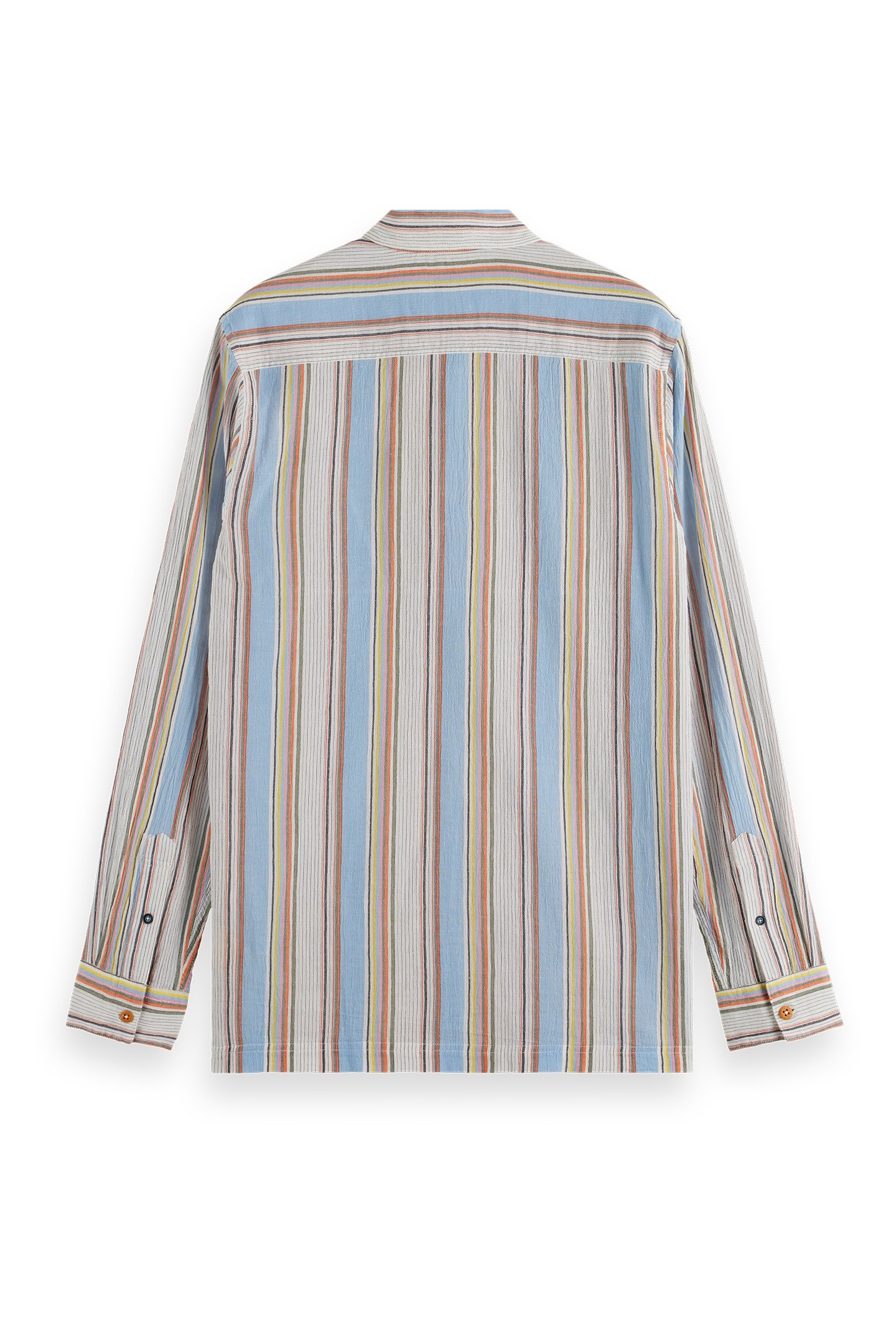 REGULAR FIT CRINKLE STRIPE SHIRT MULTI STRIPE 2