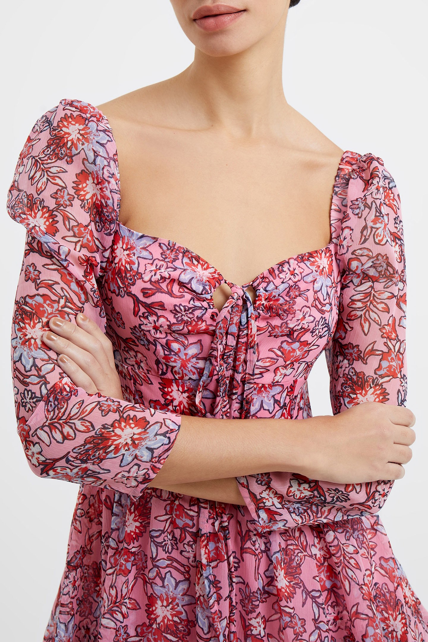 FOTINI RECY HALLIE 3/4 SLV DRS SEA PINK 6