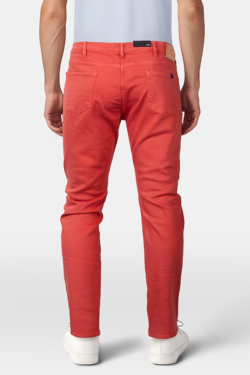 MENS SLIM FIT JEAN CORAL RED 2